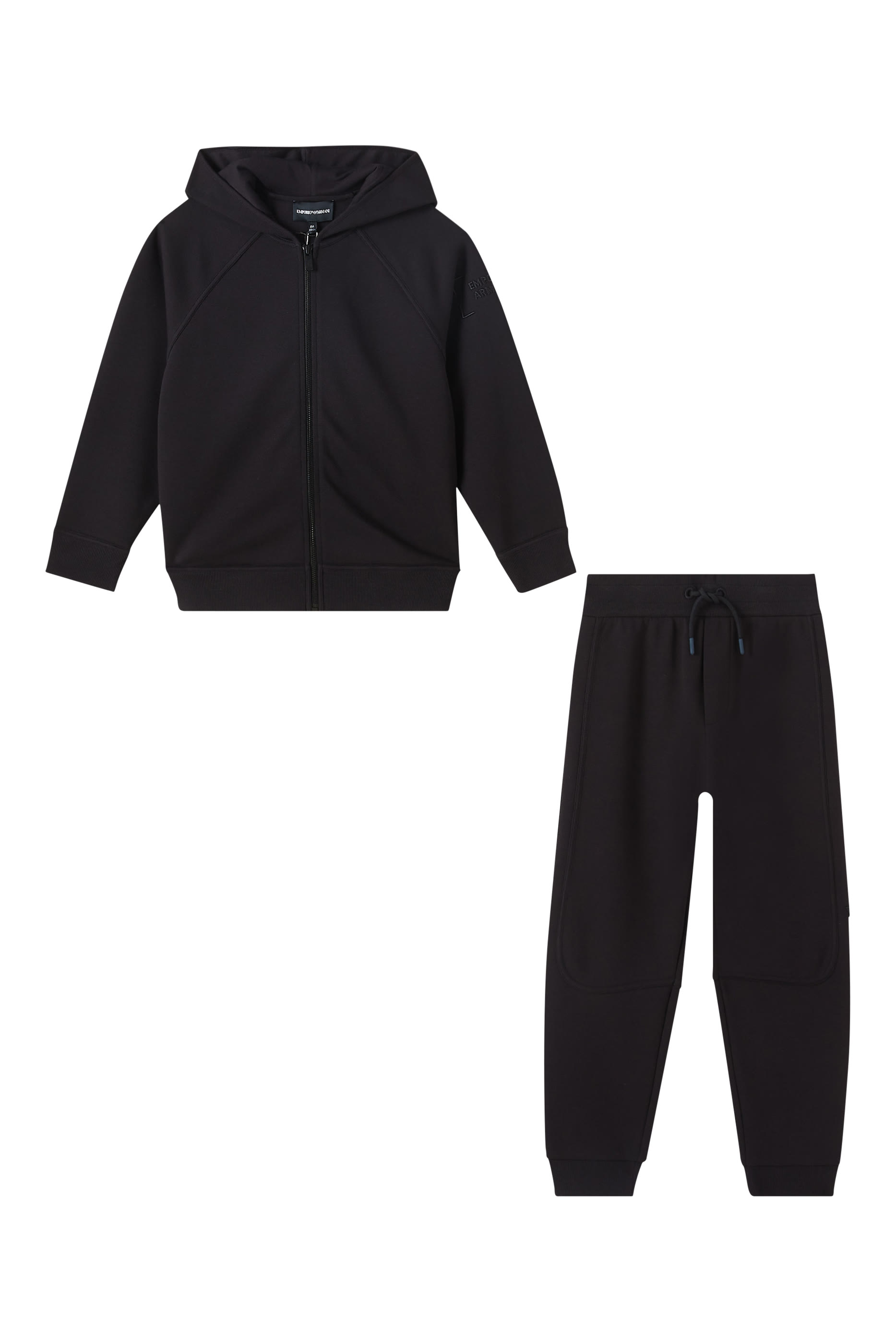 Kids EA Logo-Embroidered Tracksuit Set