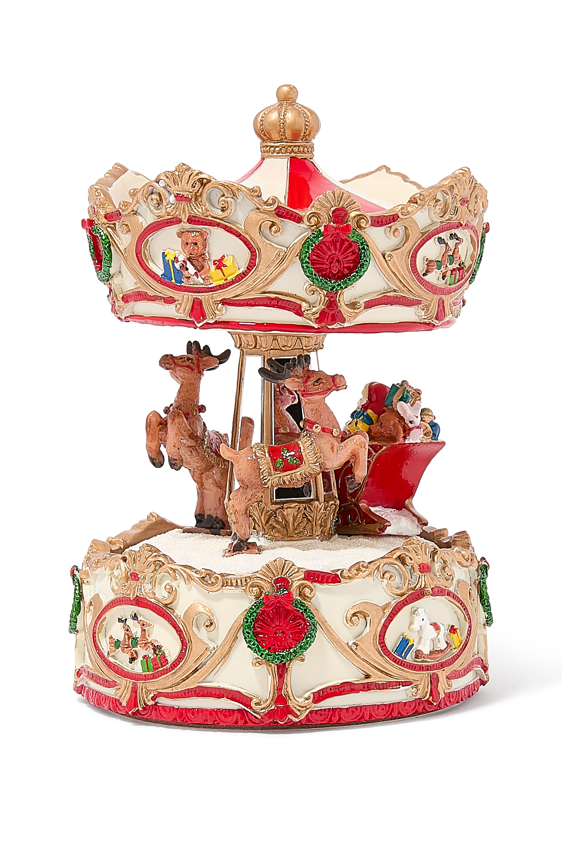 Musical Xmas Sleigh Carousel