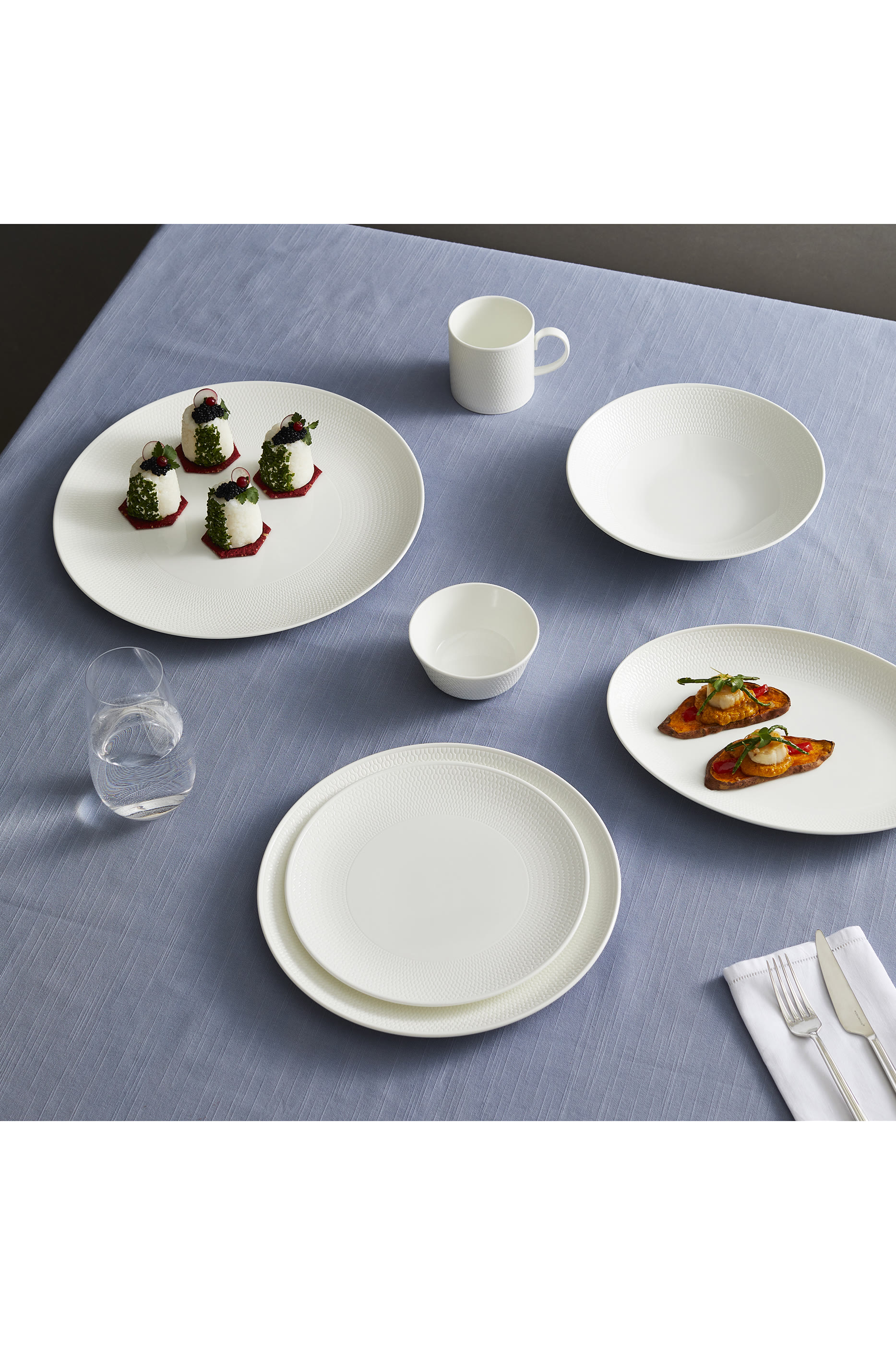 Gio White Oval Platter
