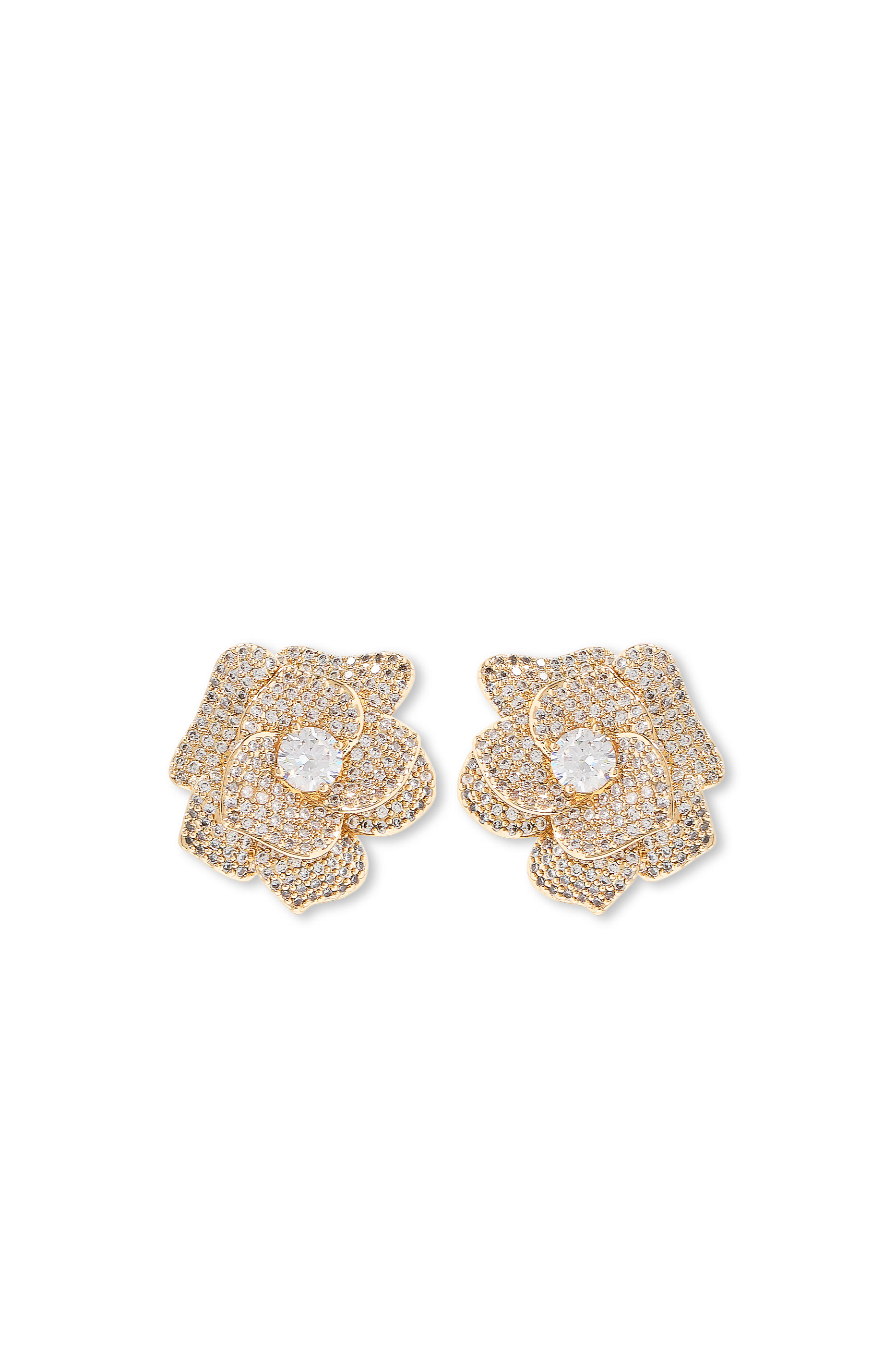 Crystal Flower Earrings