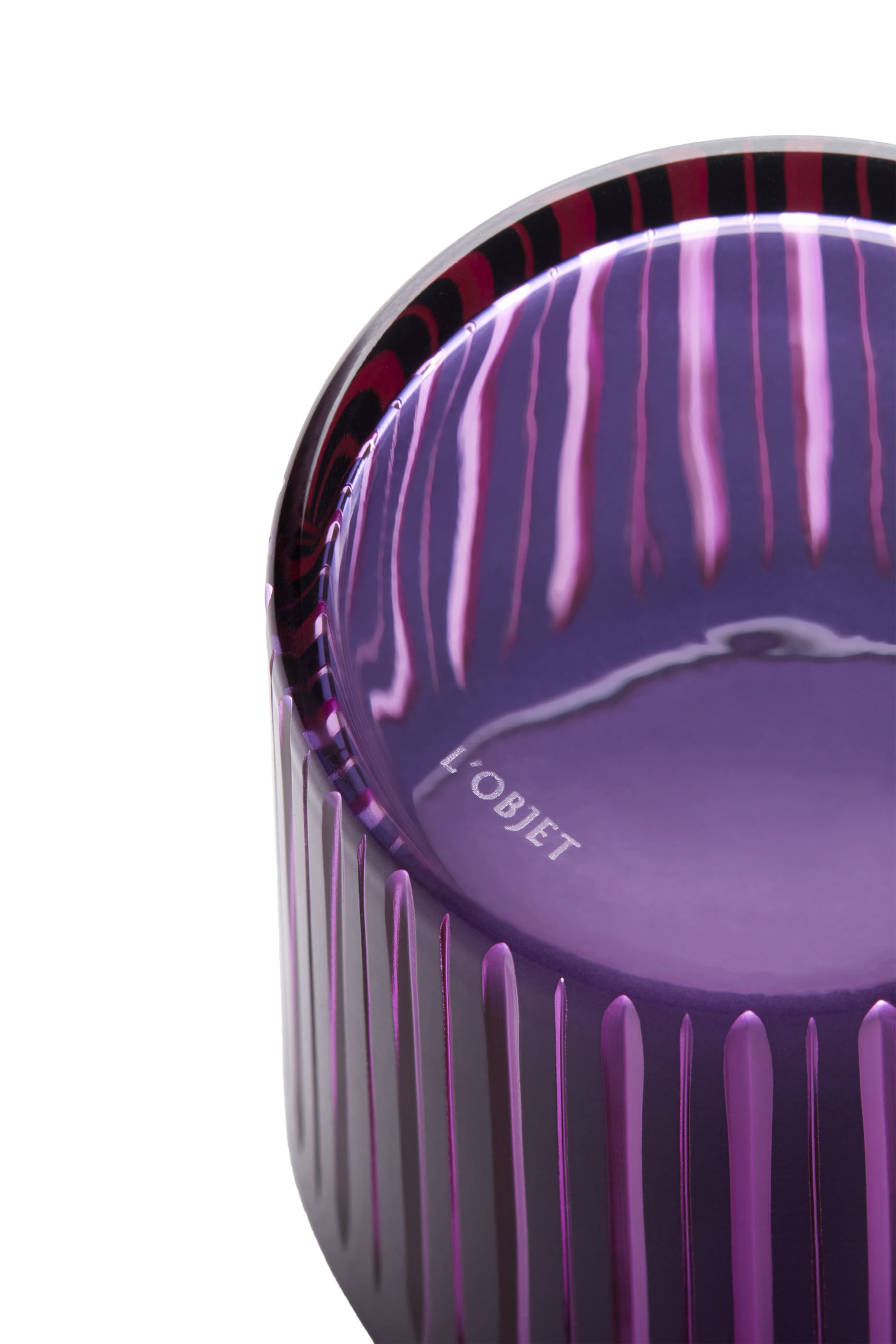 Prism Purple Highball Glass, Set of 4