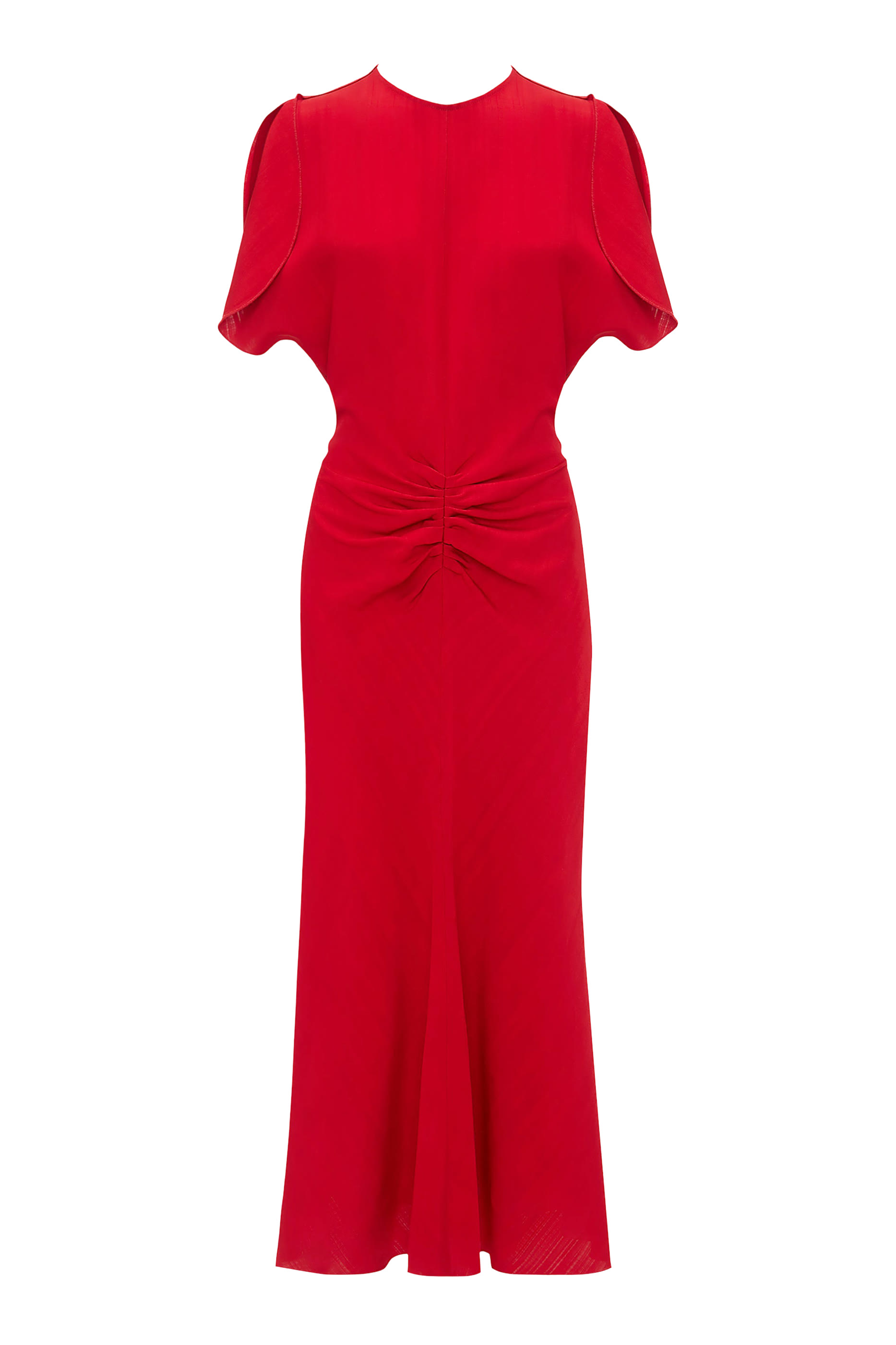 Gathered Waist Midi Dress