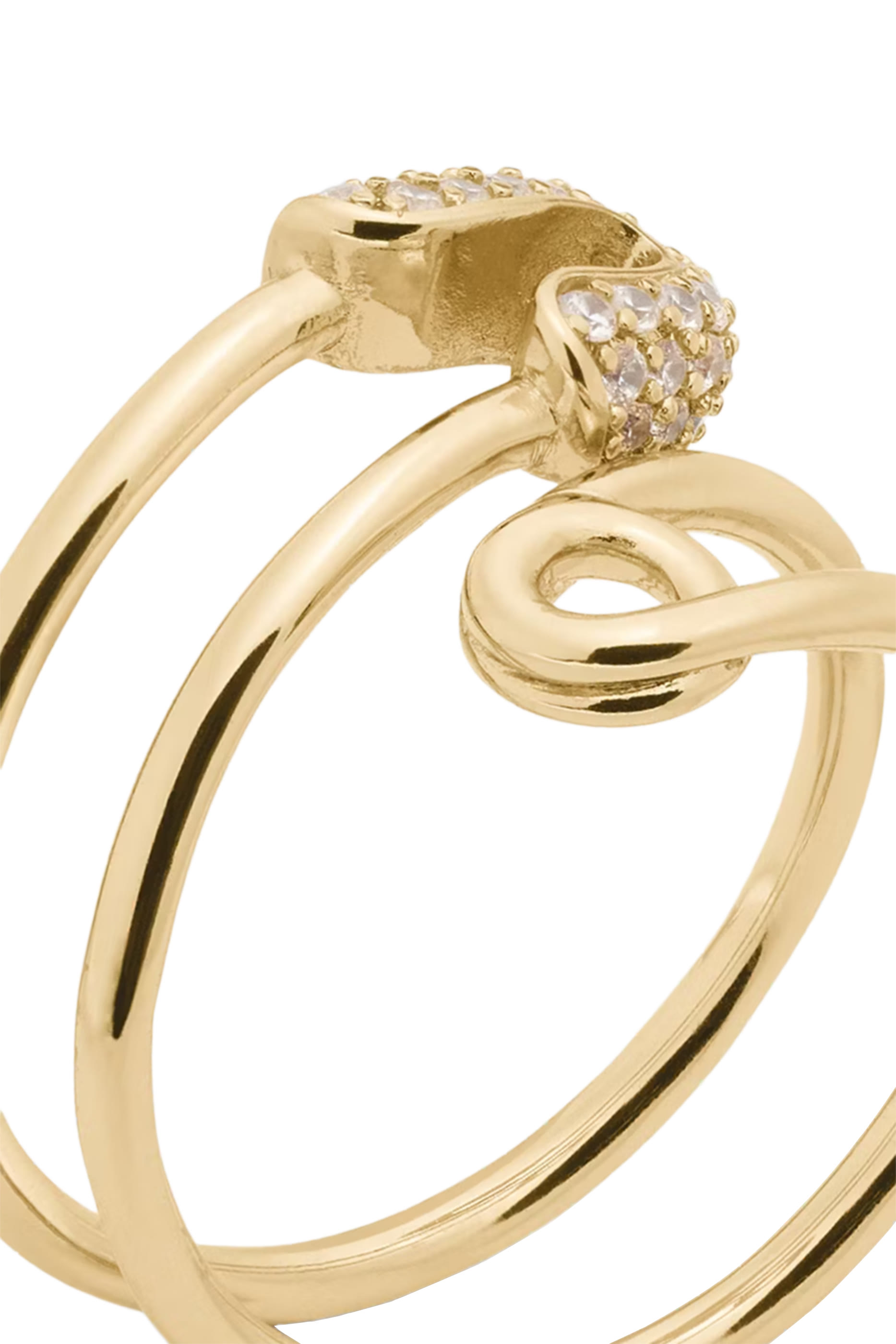 Bits & Baubles Safety Pin Ring