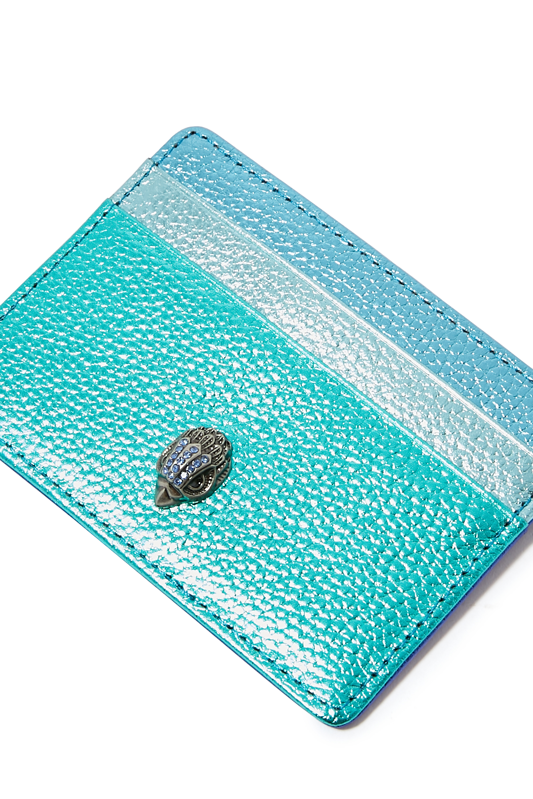Metallic Leather Card Holder