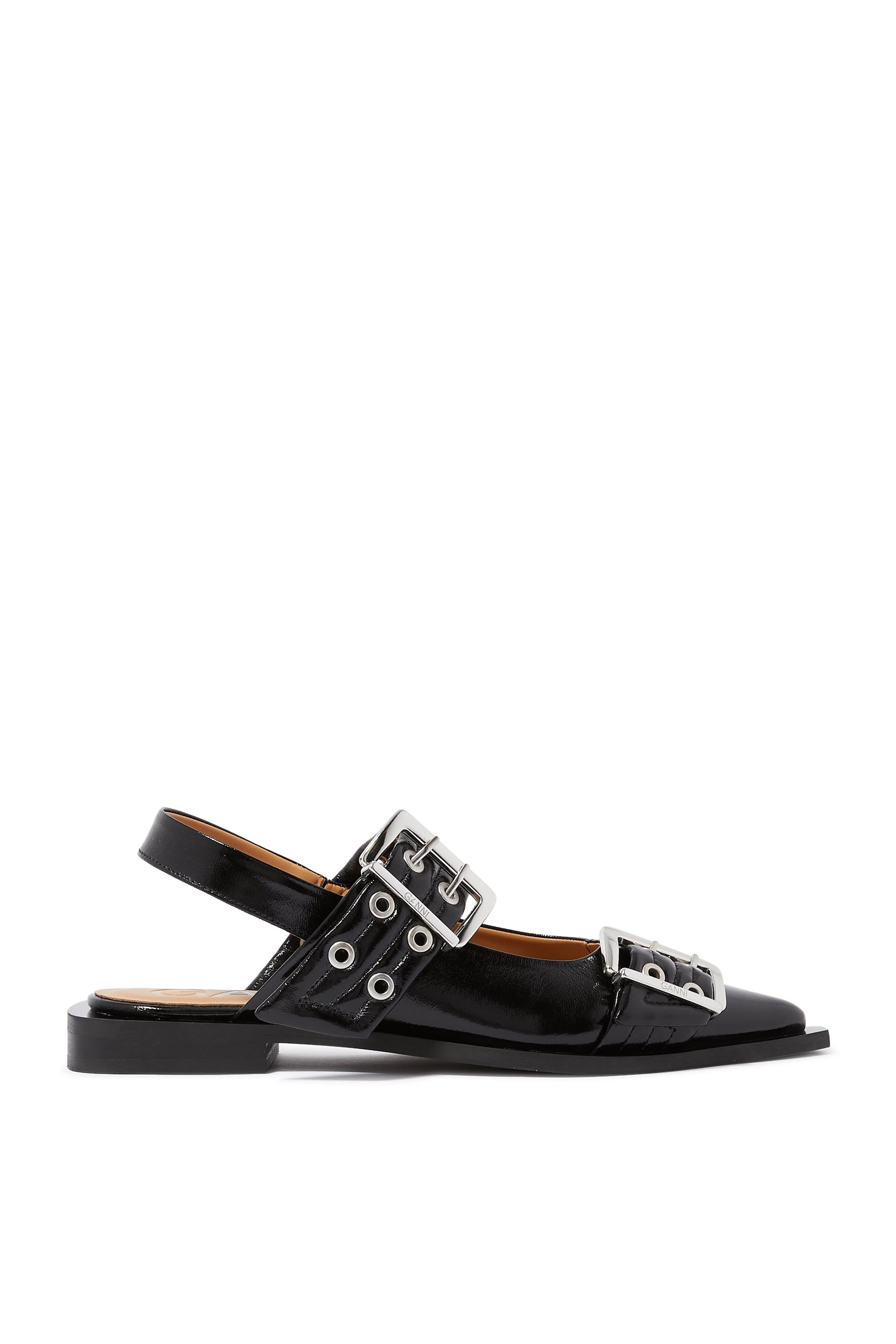 Feminine Buckle Ballerinas