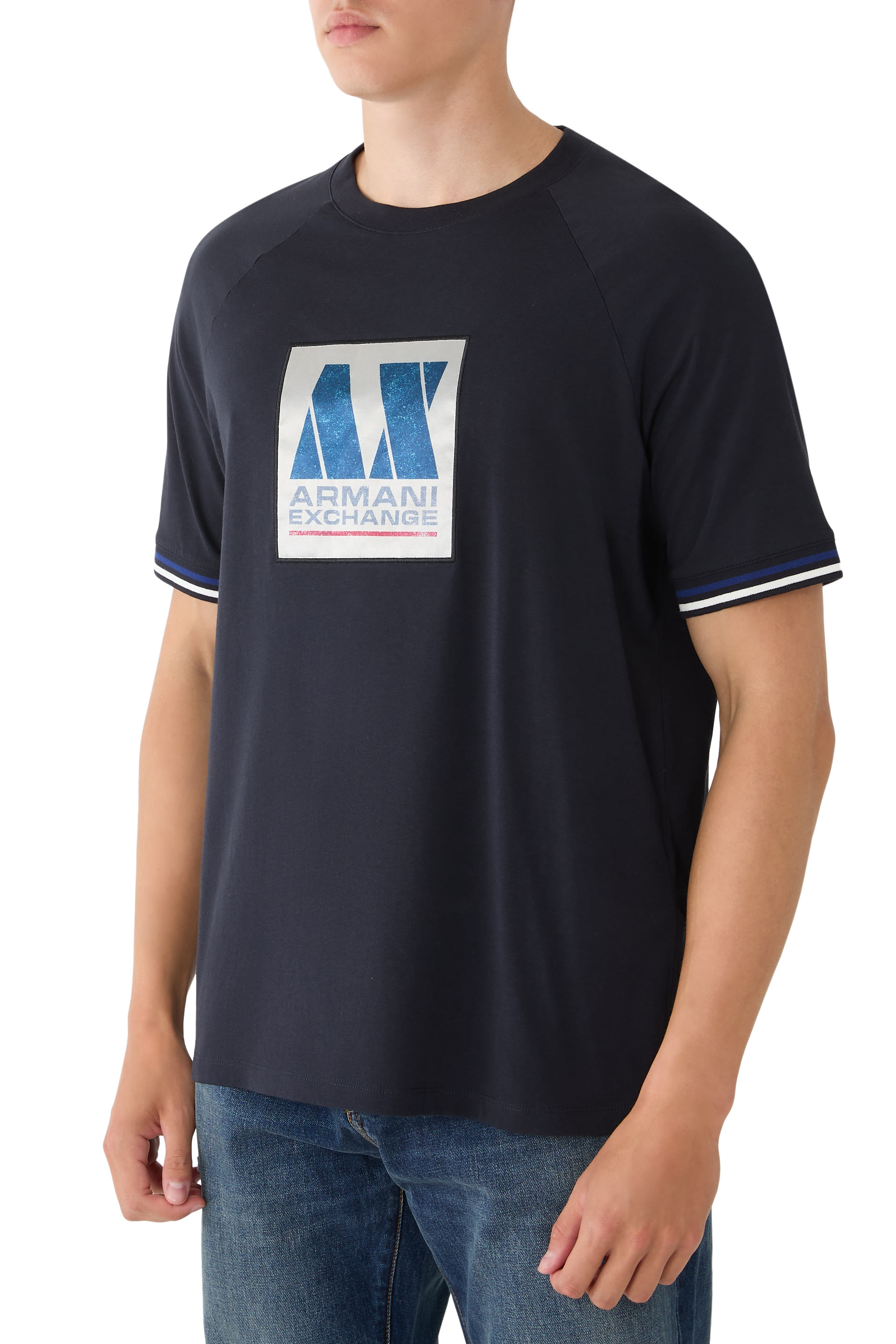 AX Logo-Print T-Shirt
