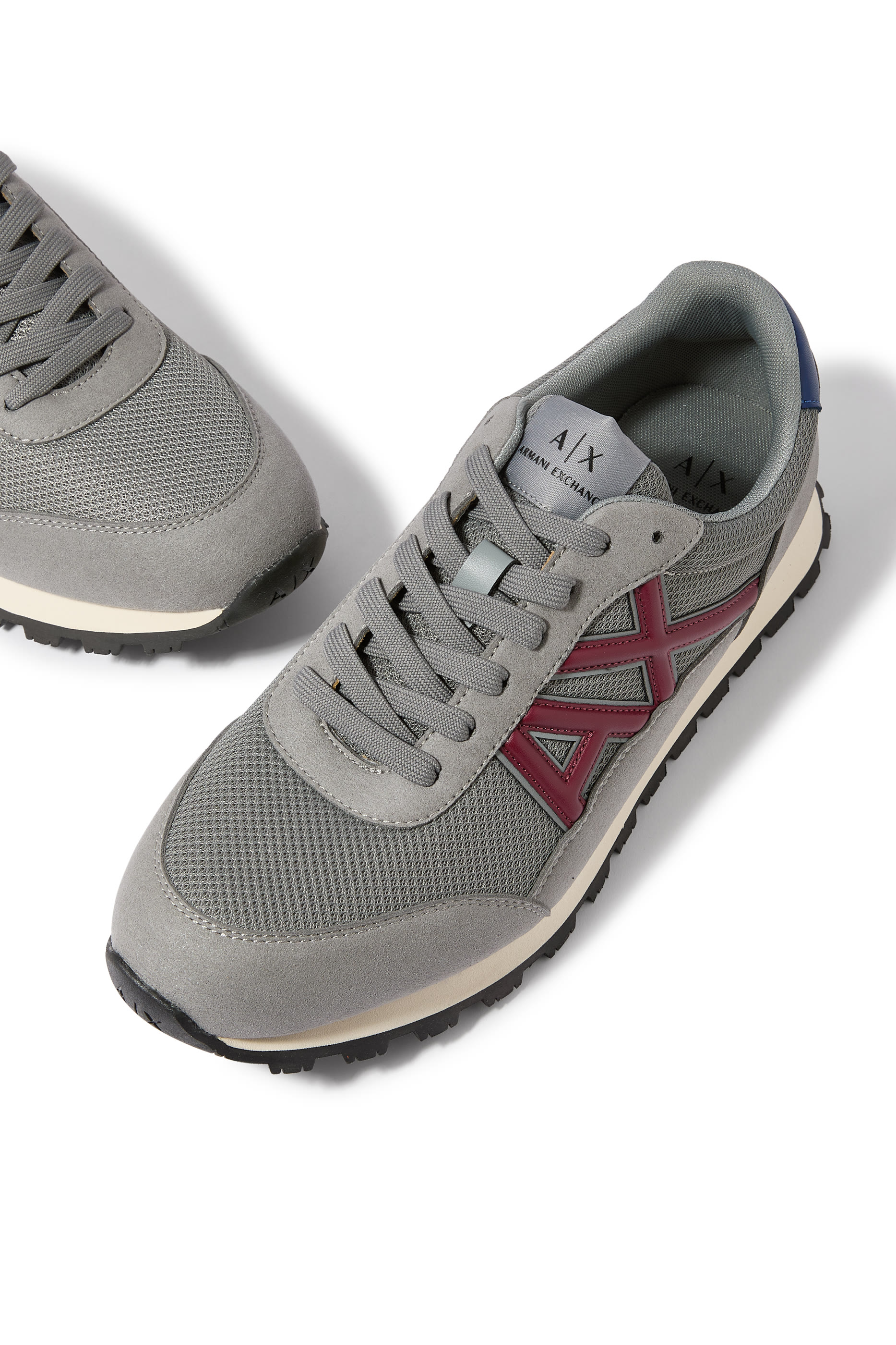 Drop Side AX Logo Low-Top Sneakers