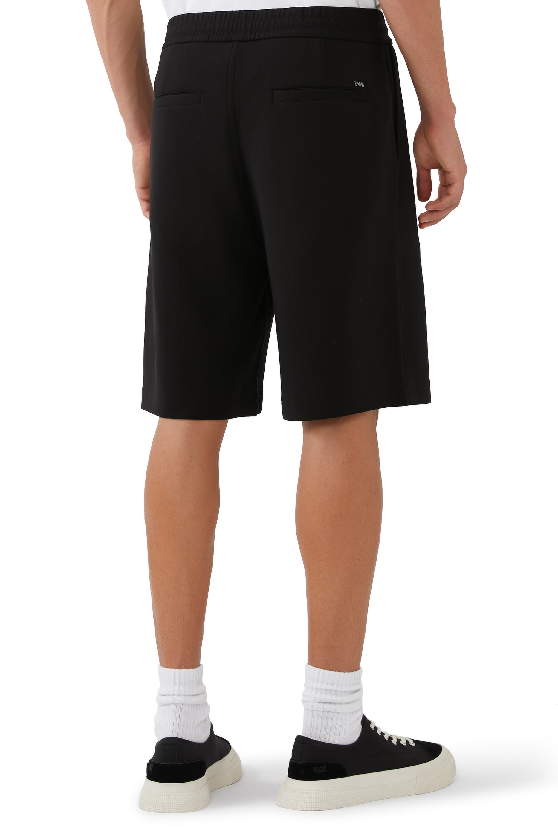 Double-Jersey Elastic Waistband Shorts
