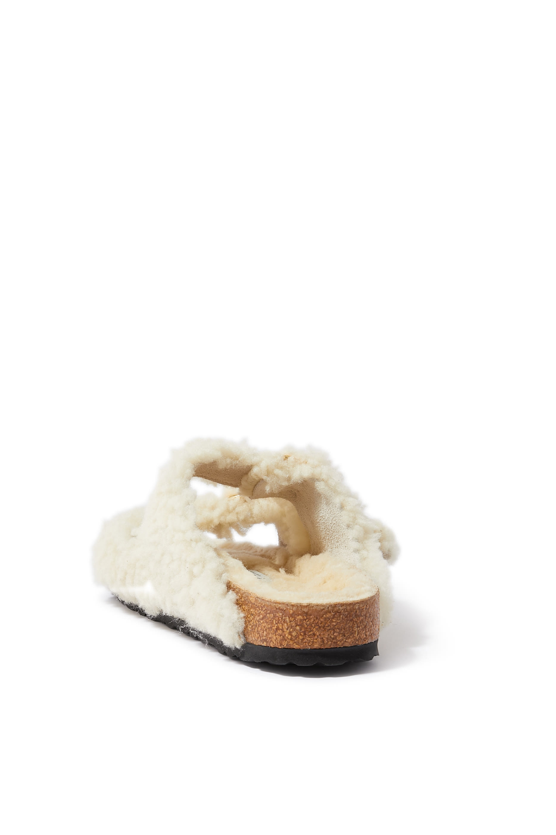 Arizona Big Buckle Shearling Sandals