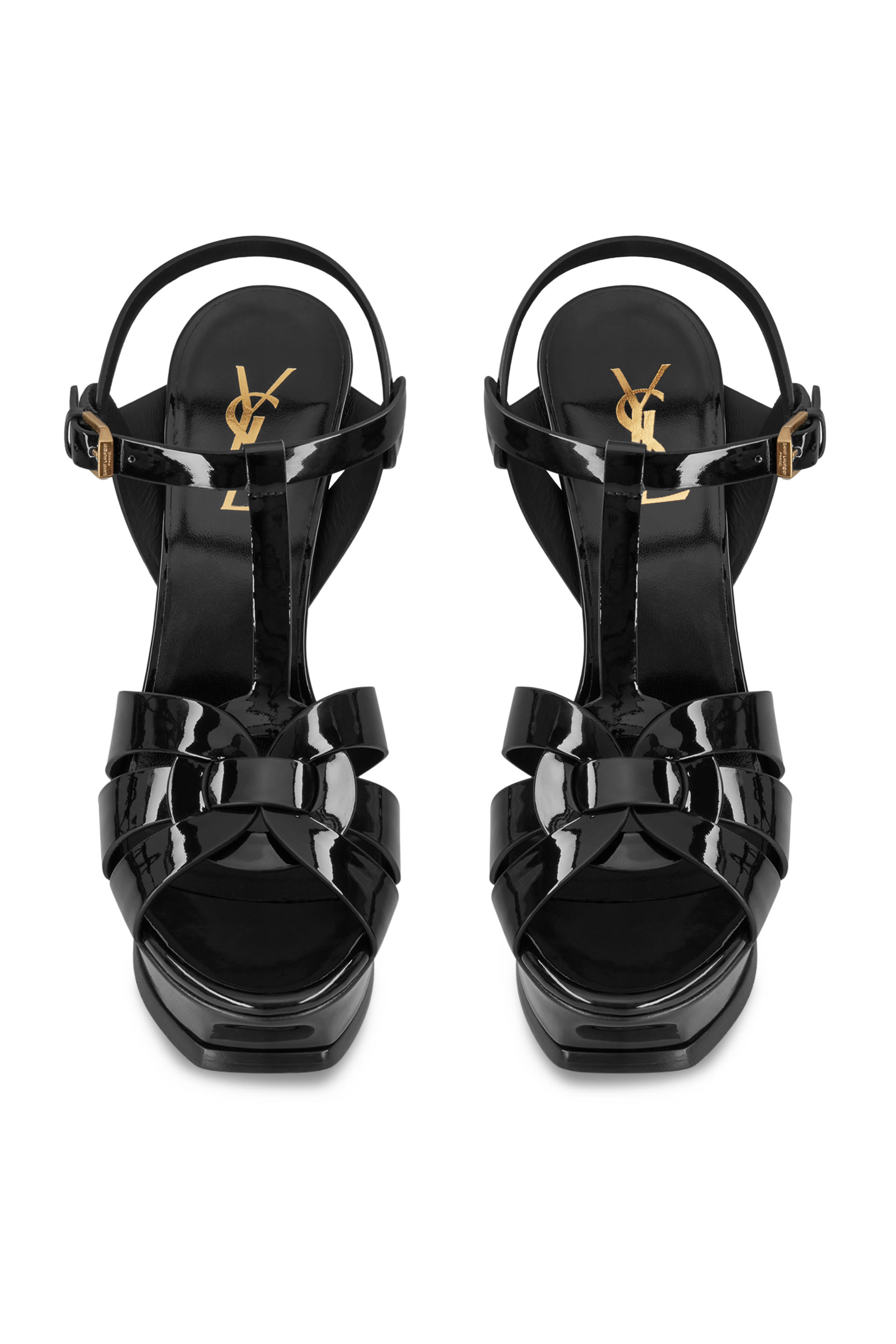 Tribute 135 Platform Sandals in Patent Leather 