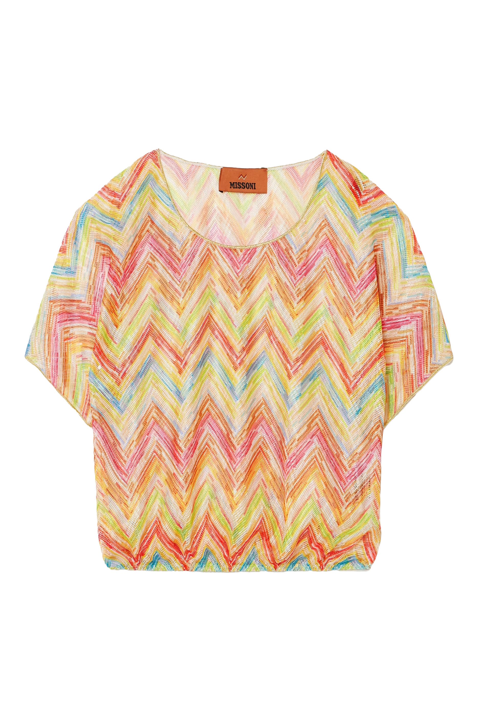 Mare Chevron Raschel Crop Top
