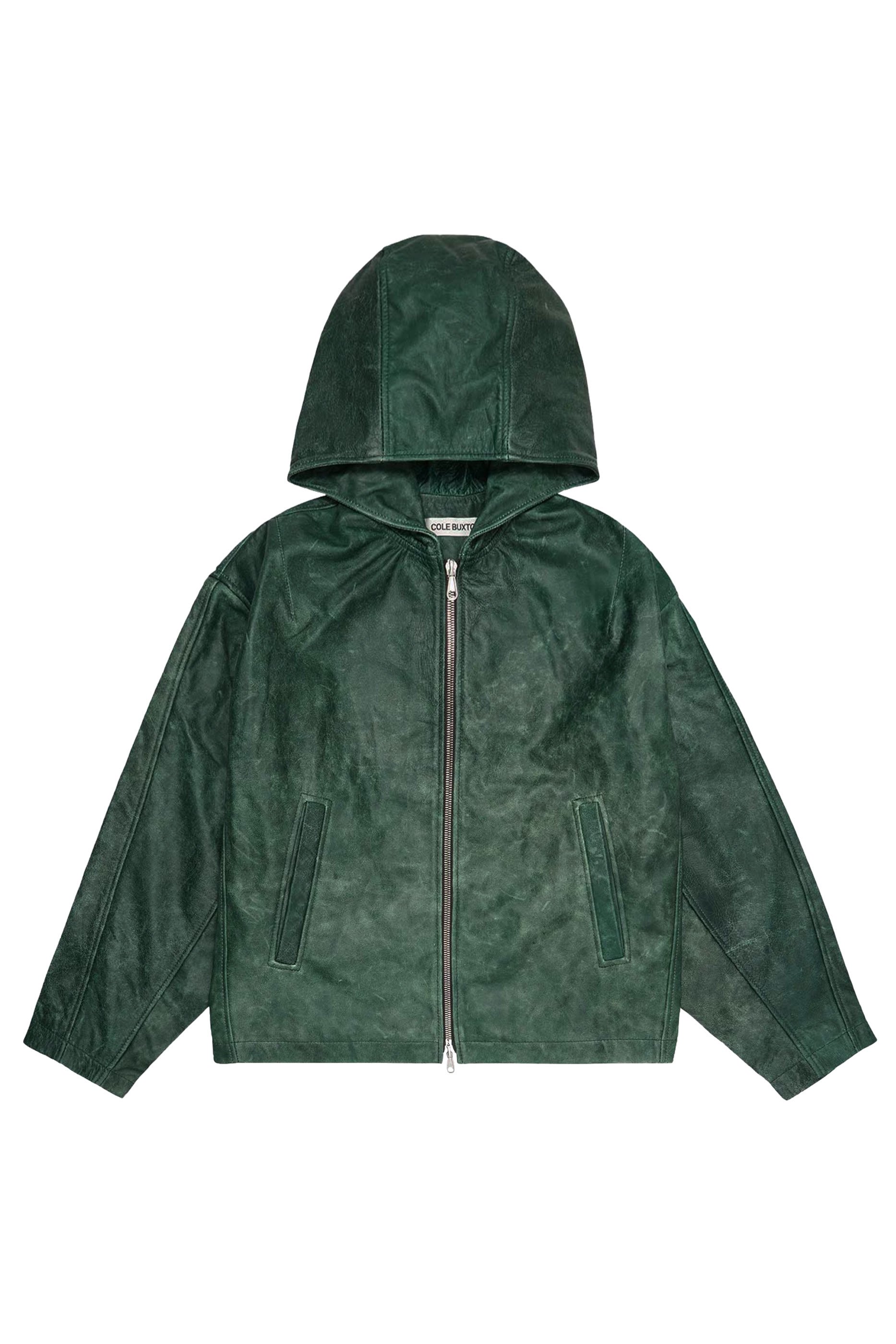 Hooded Leather Jacket