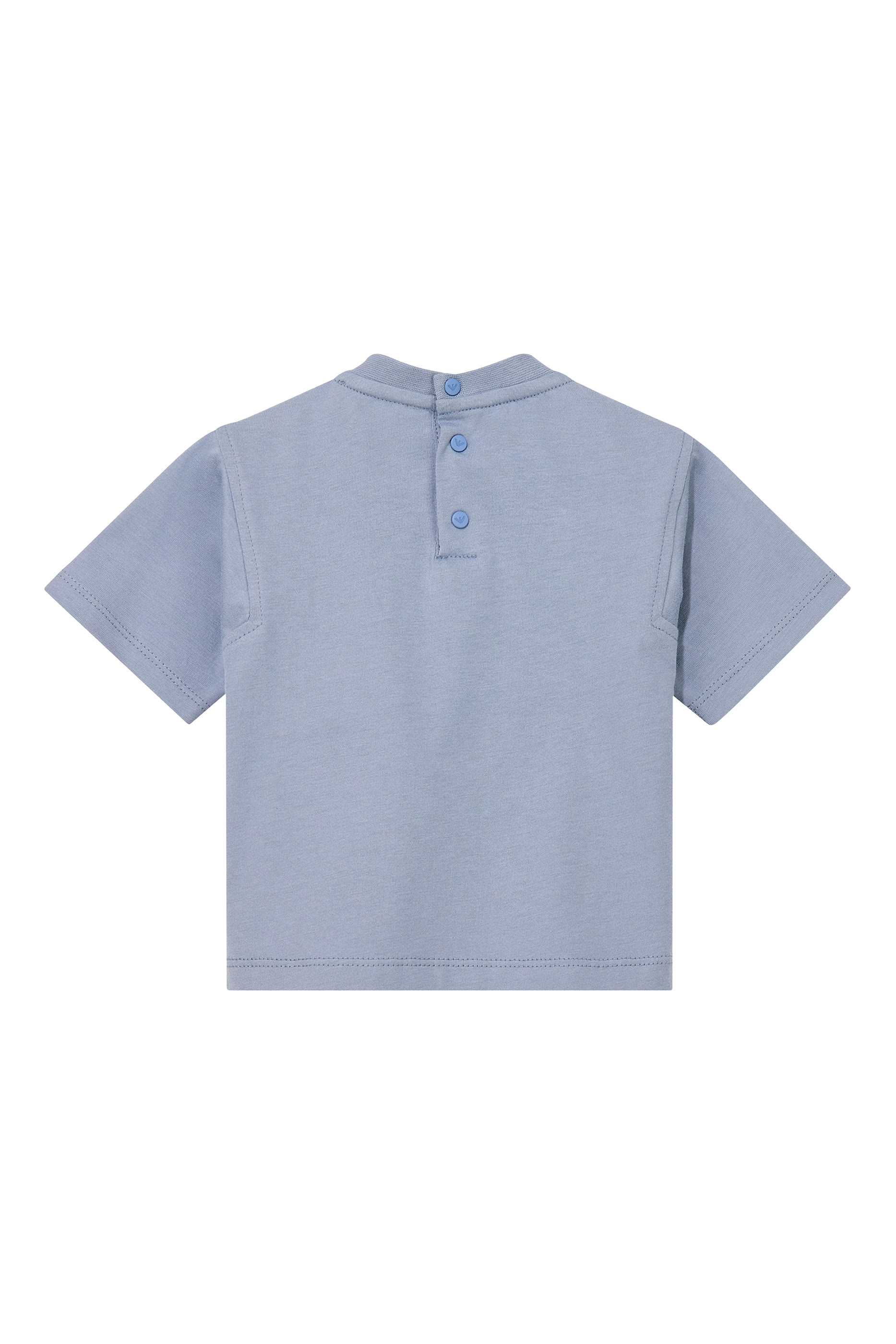 Kids Logo Back Button Closure T-Shirt