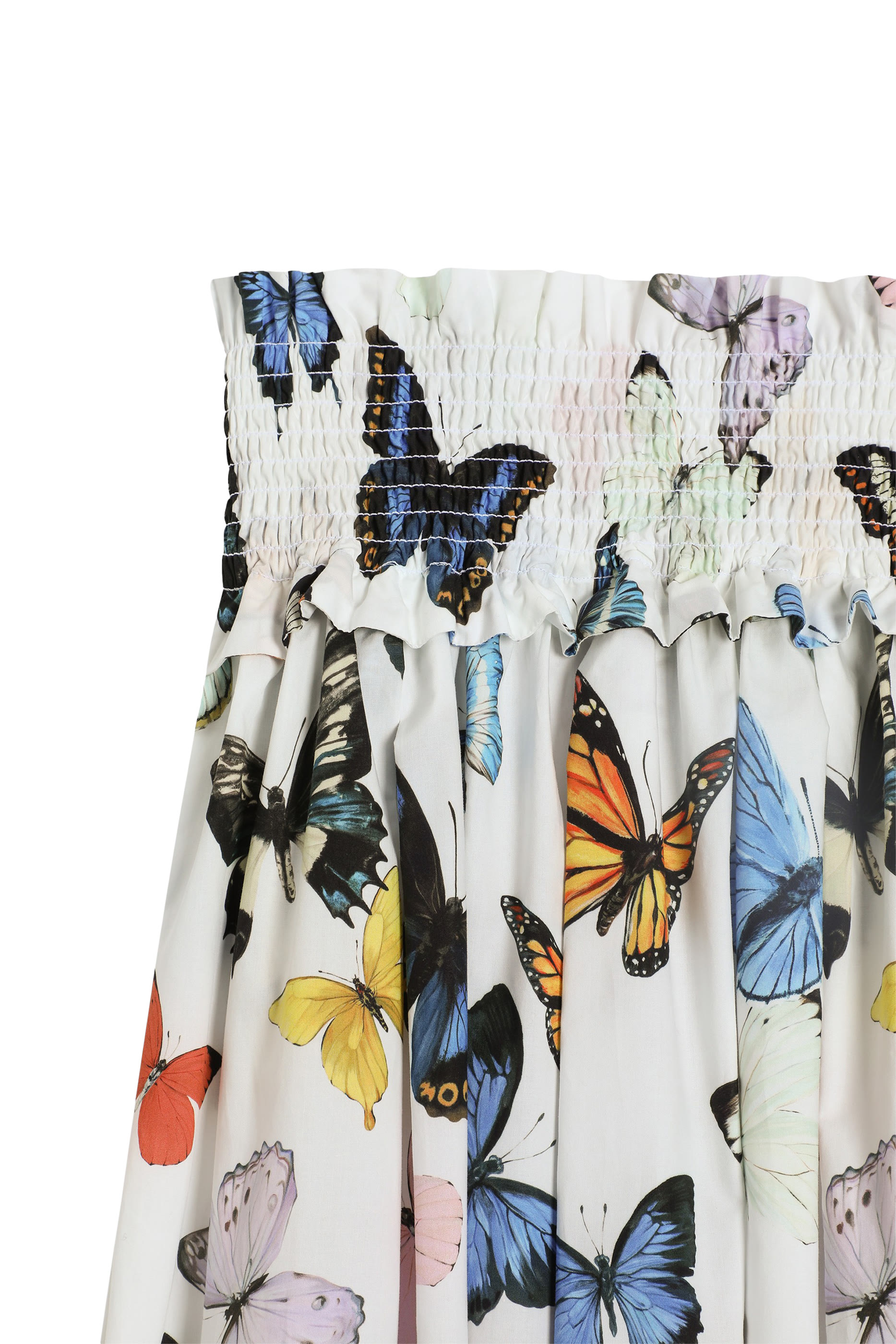 Kids All-Over Butterfly Print Midi Skirt