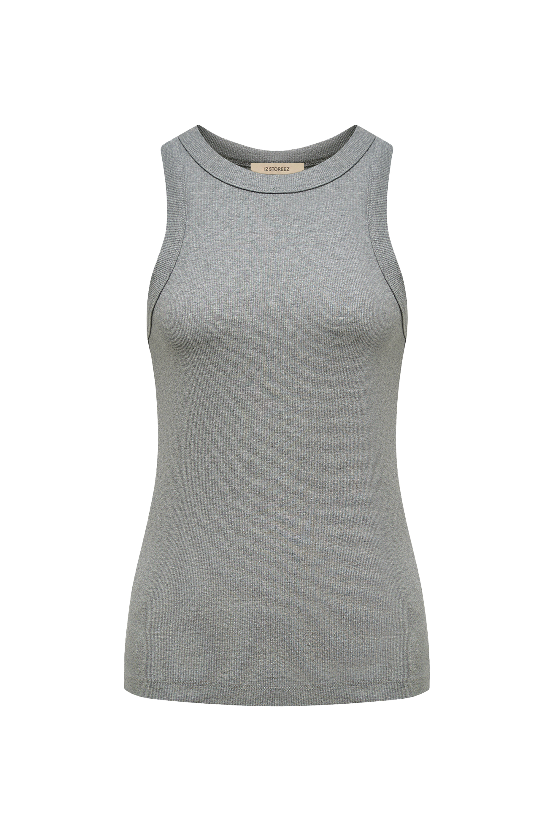 Ribbed Cotton Tank Top