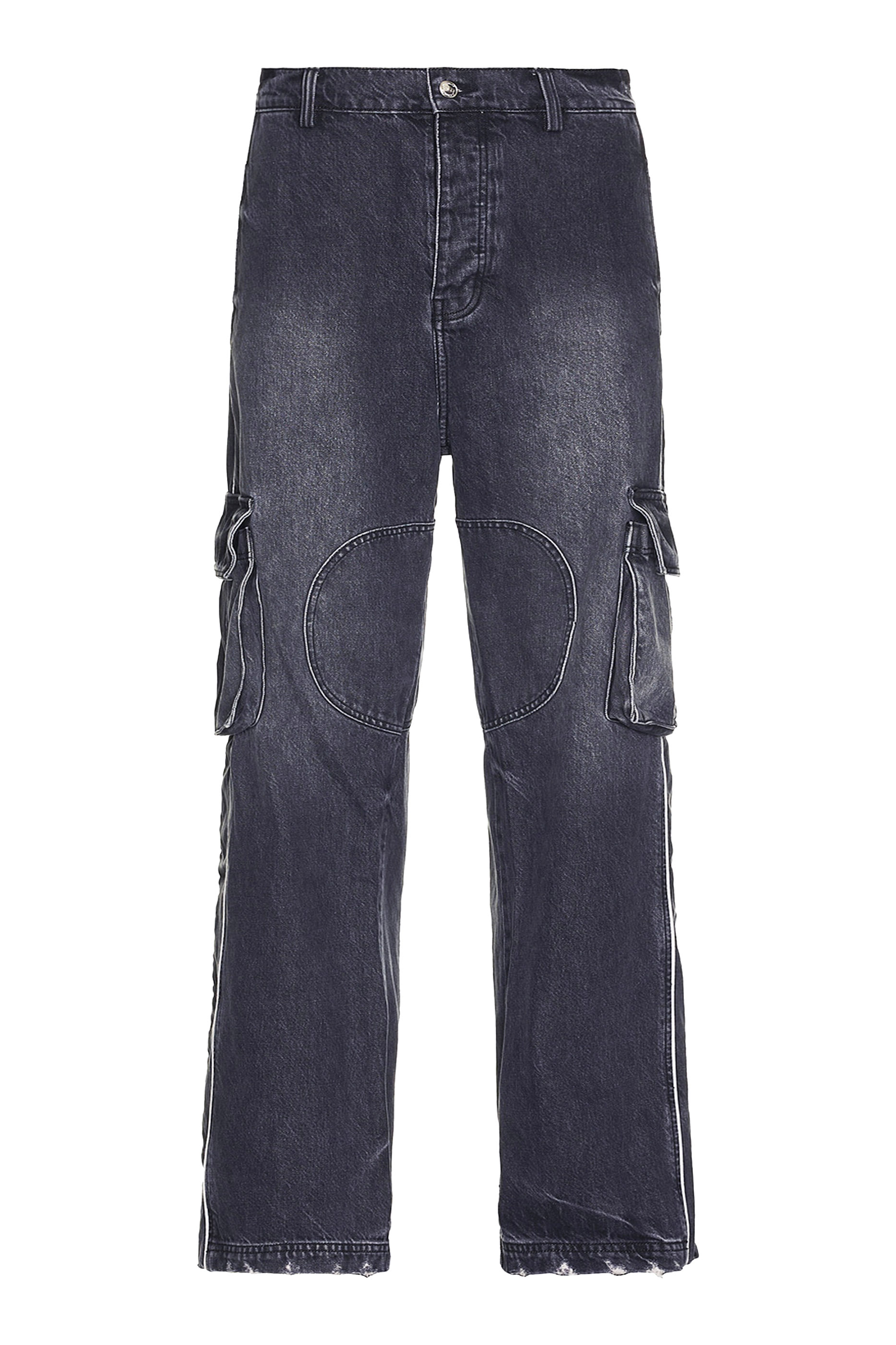 Denim Track Logo Cargo Trousers