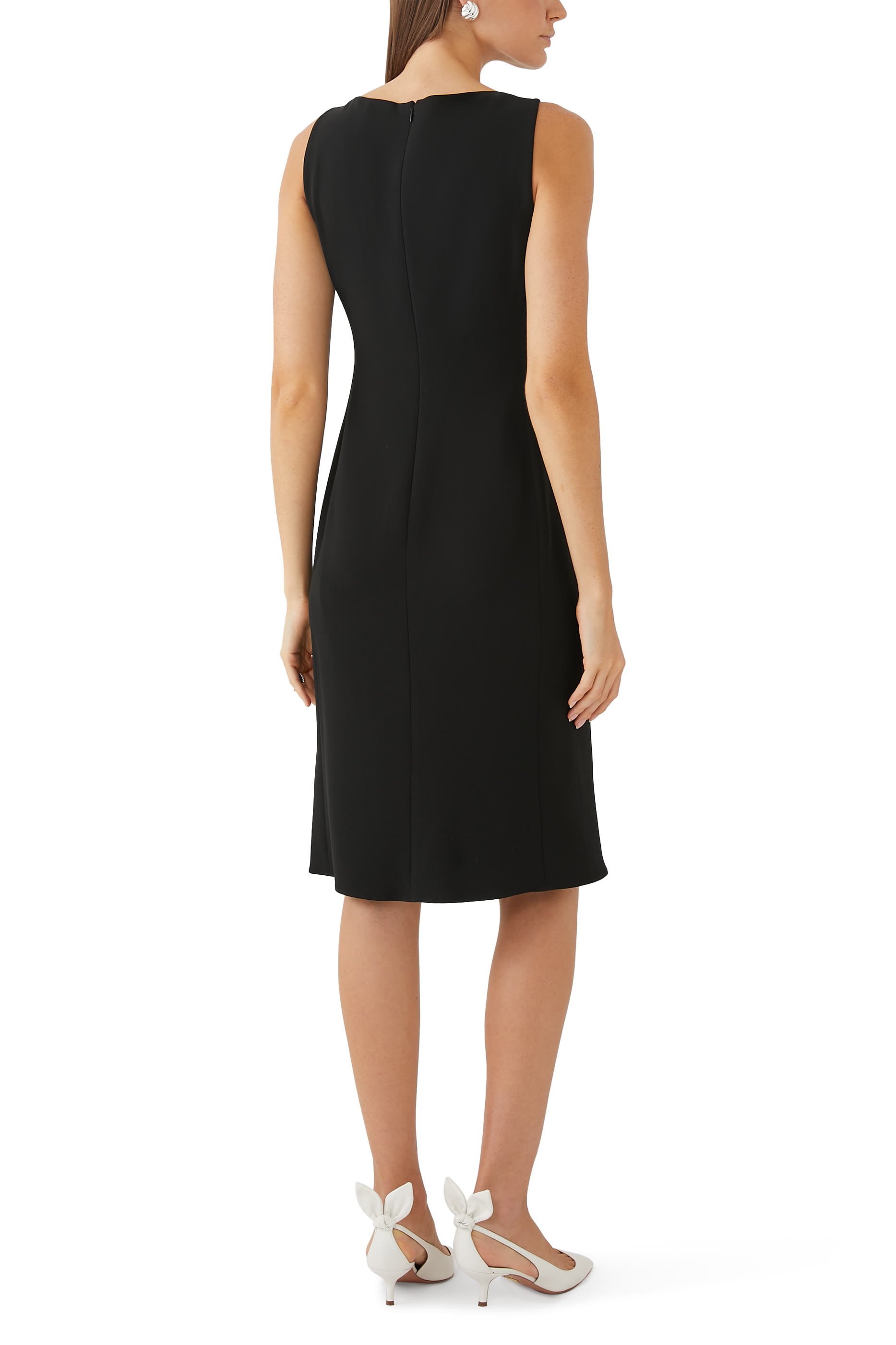 Flared Dress in Admiral Crepe