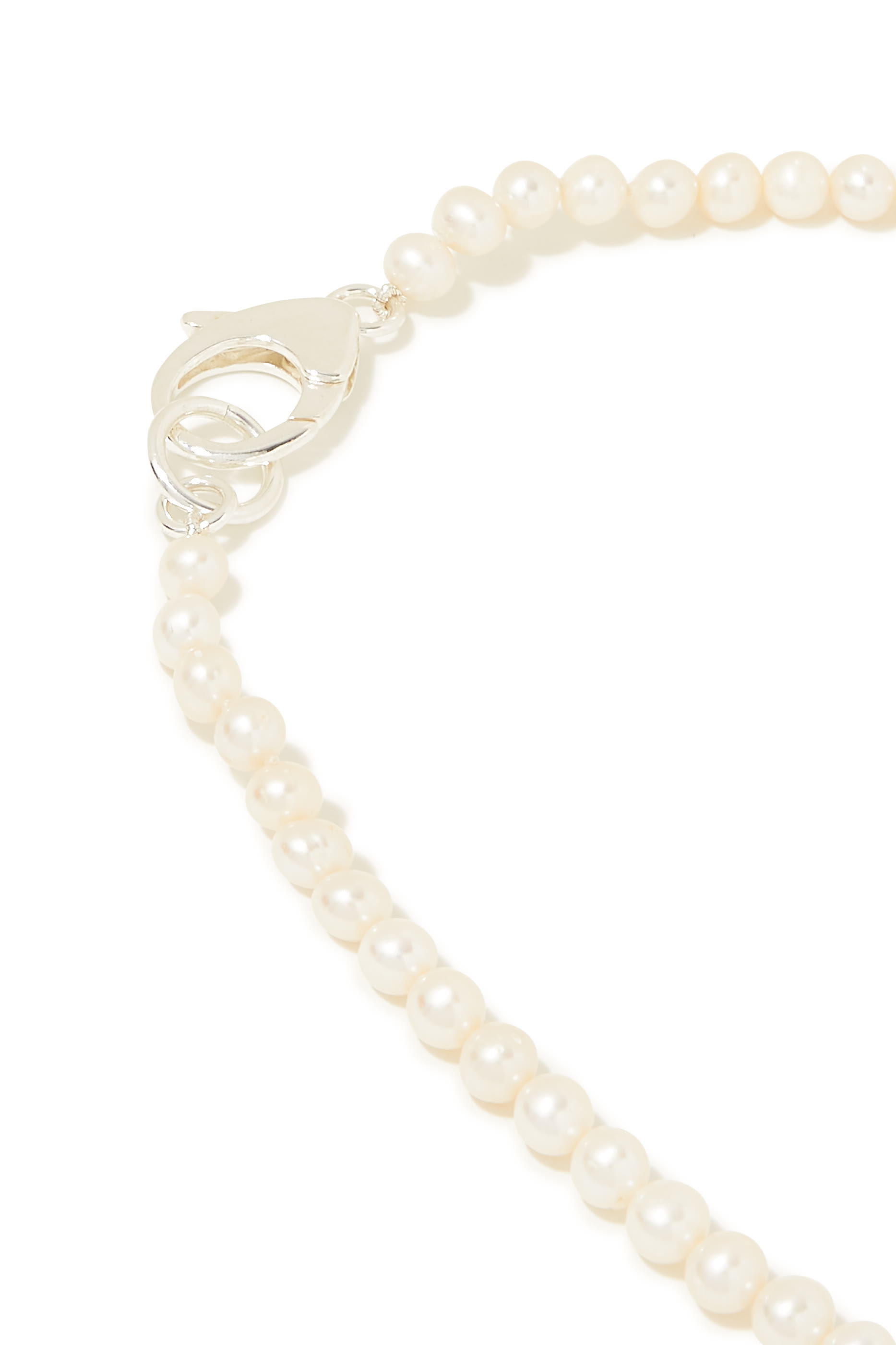 White Pearl Lobster Chain