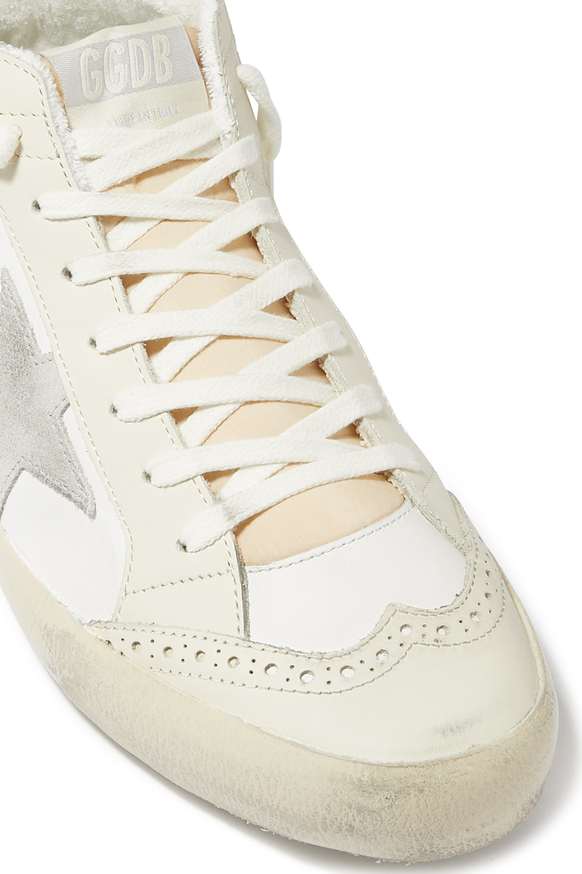 Mid-Star Leather Sneakers