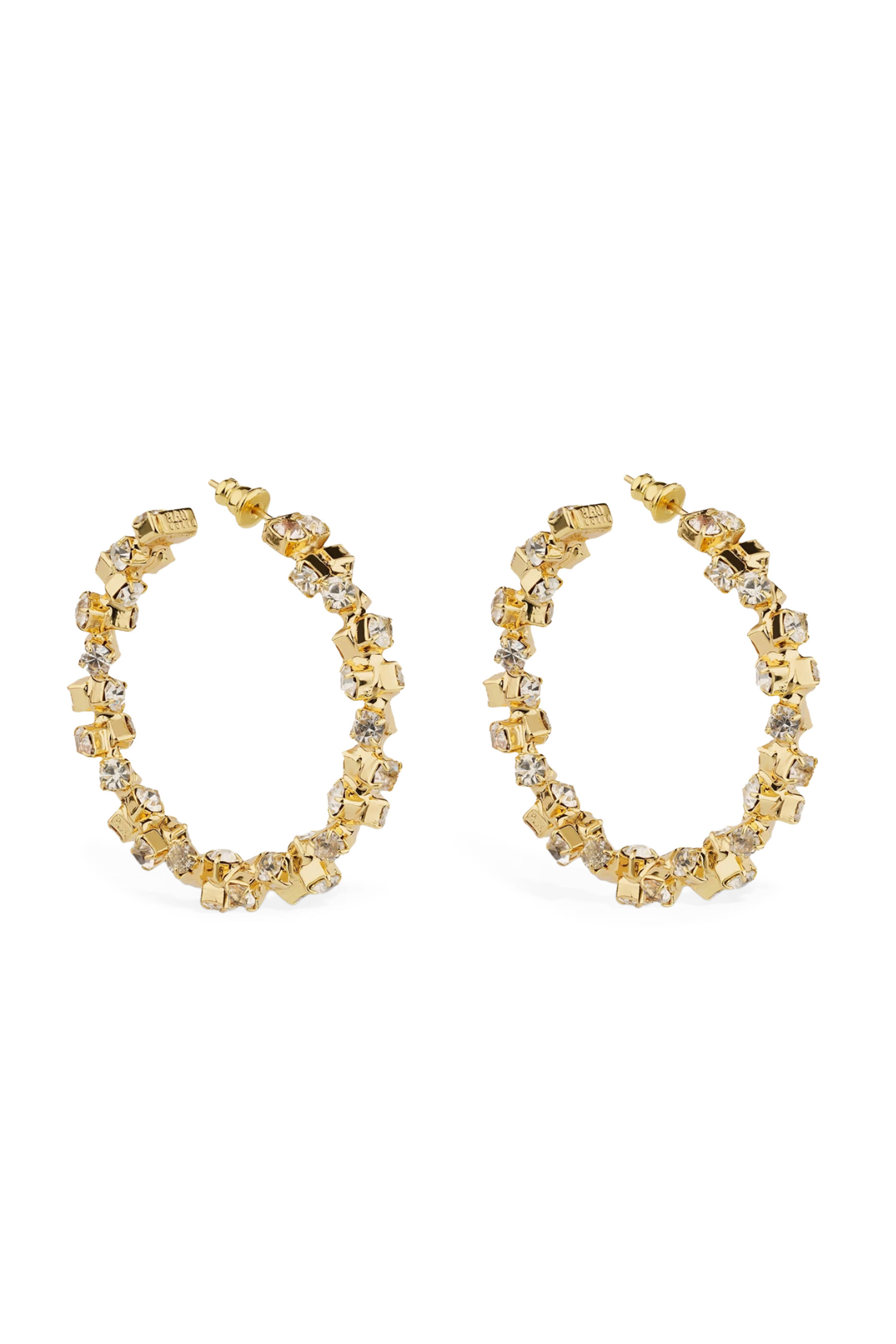 Trevise Strass Hoop Earrings