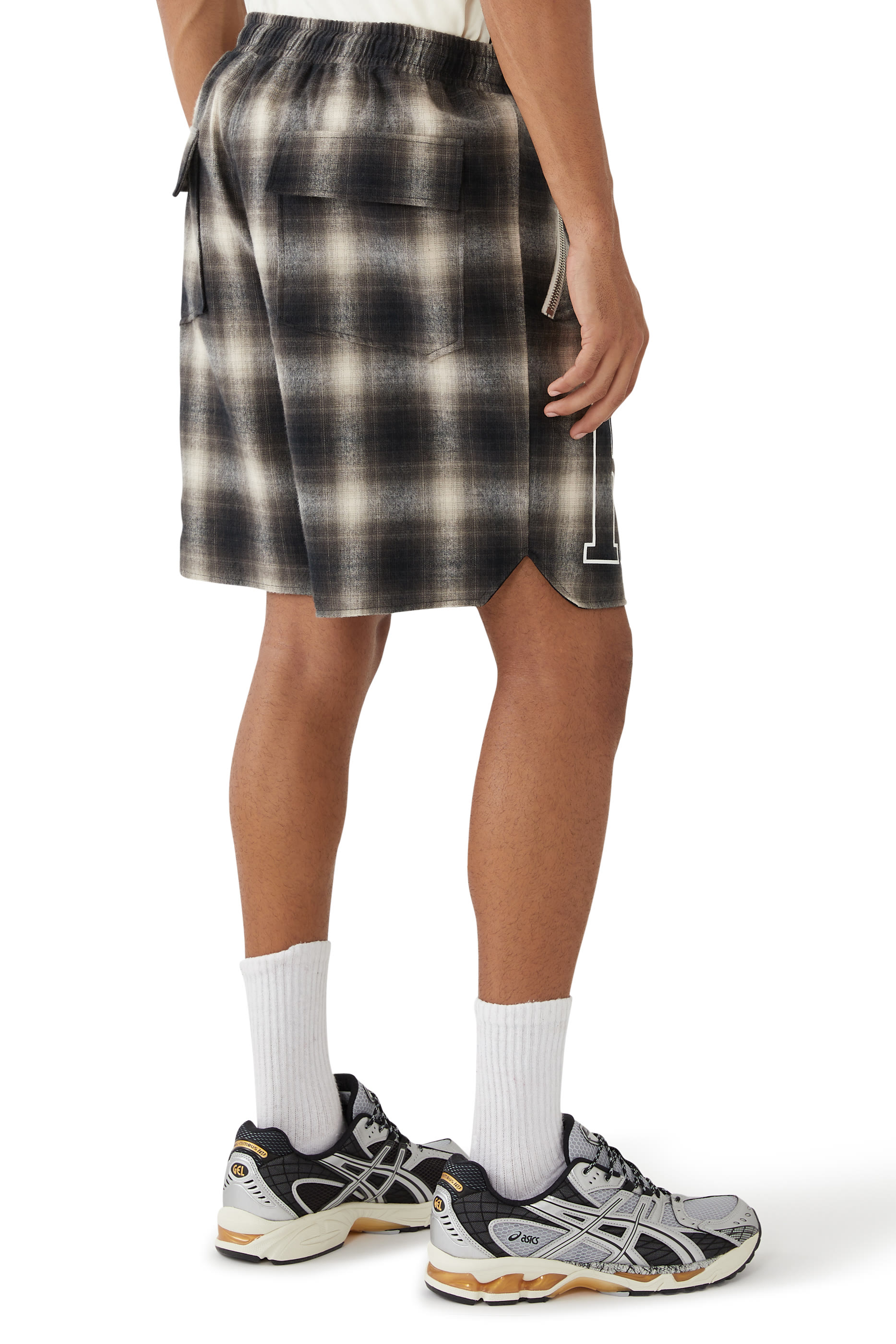 Plaid Logo Shorts