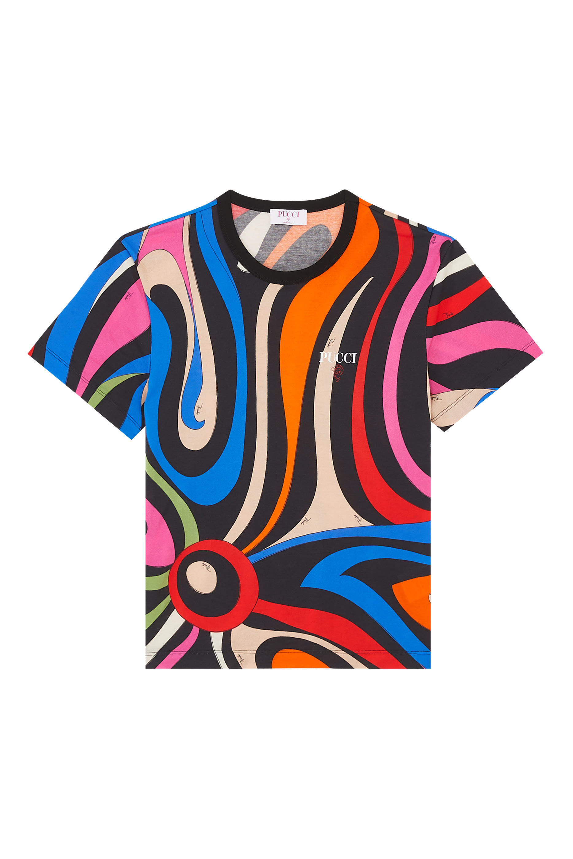 Marmo-Print Cotton T-Shirt