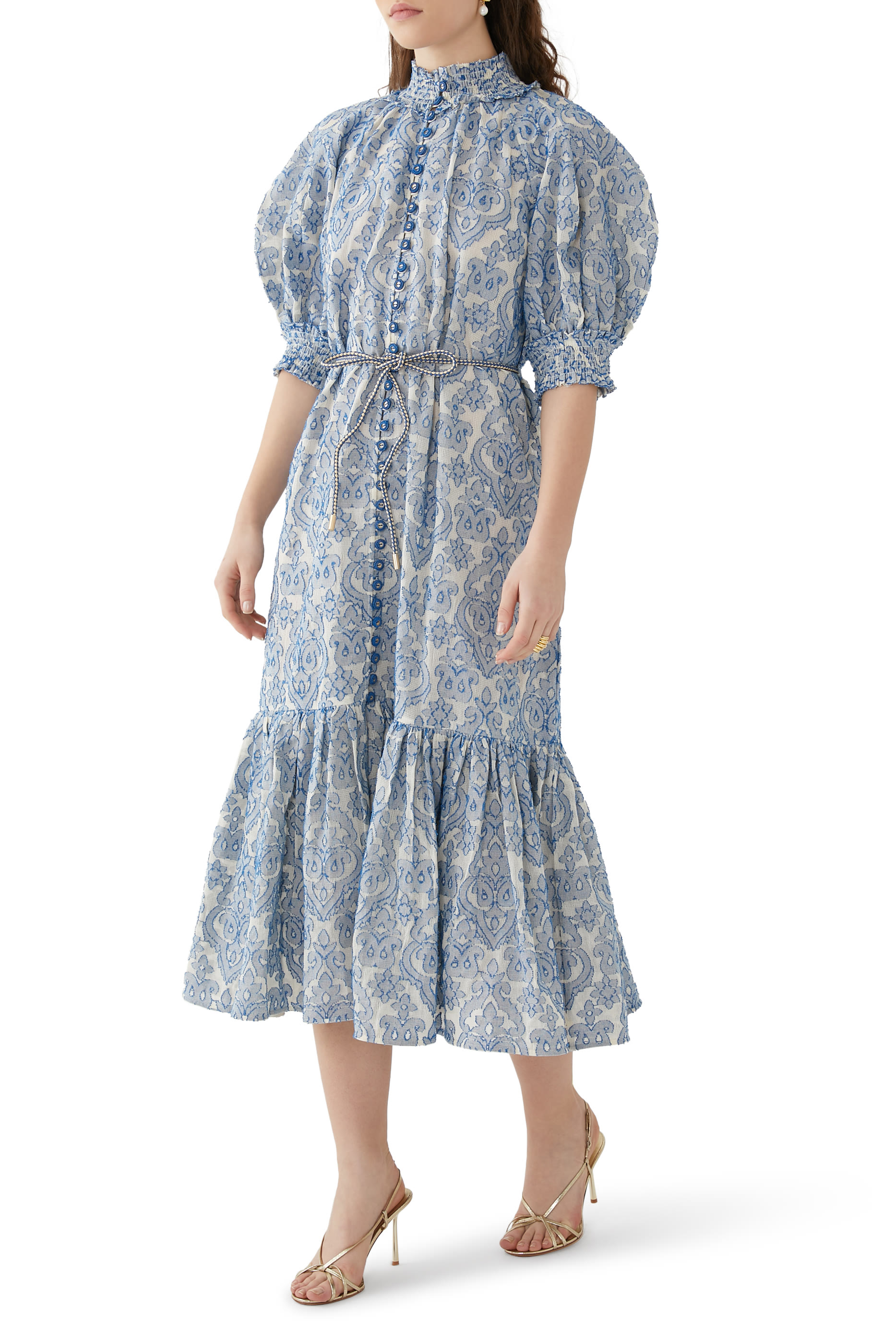 Wylie Lantern Midi Dress