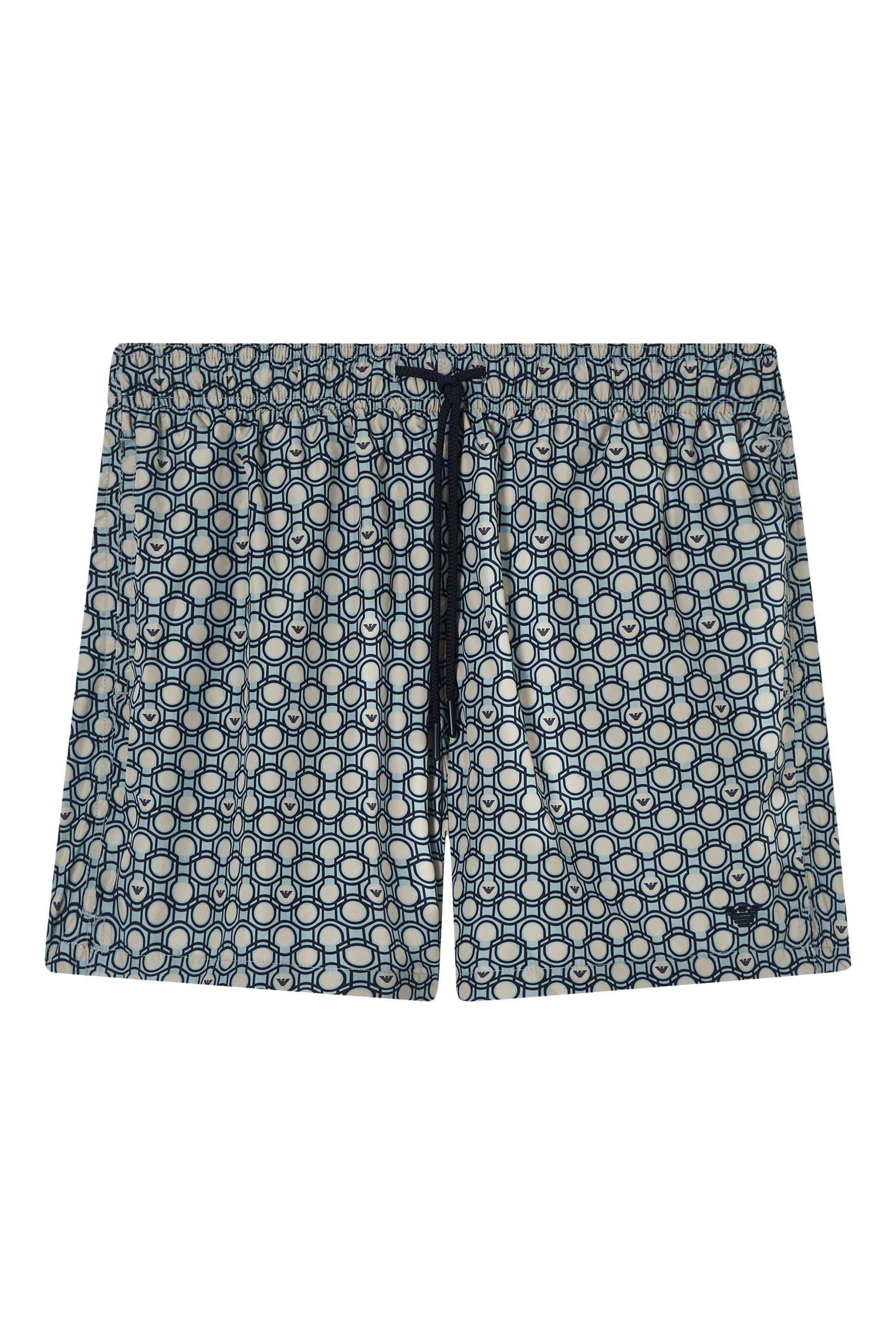 Sticks Print Swim Shorts