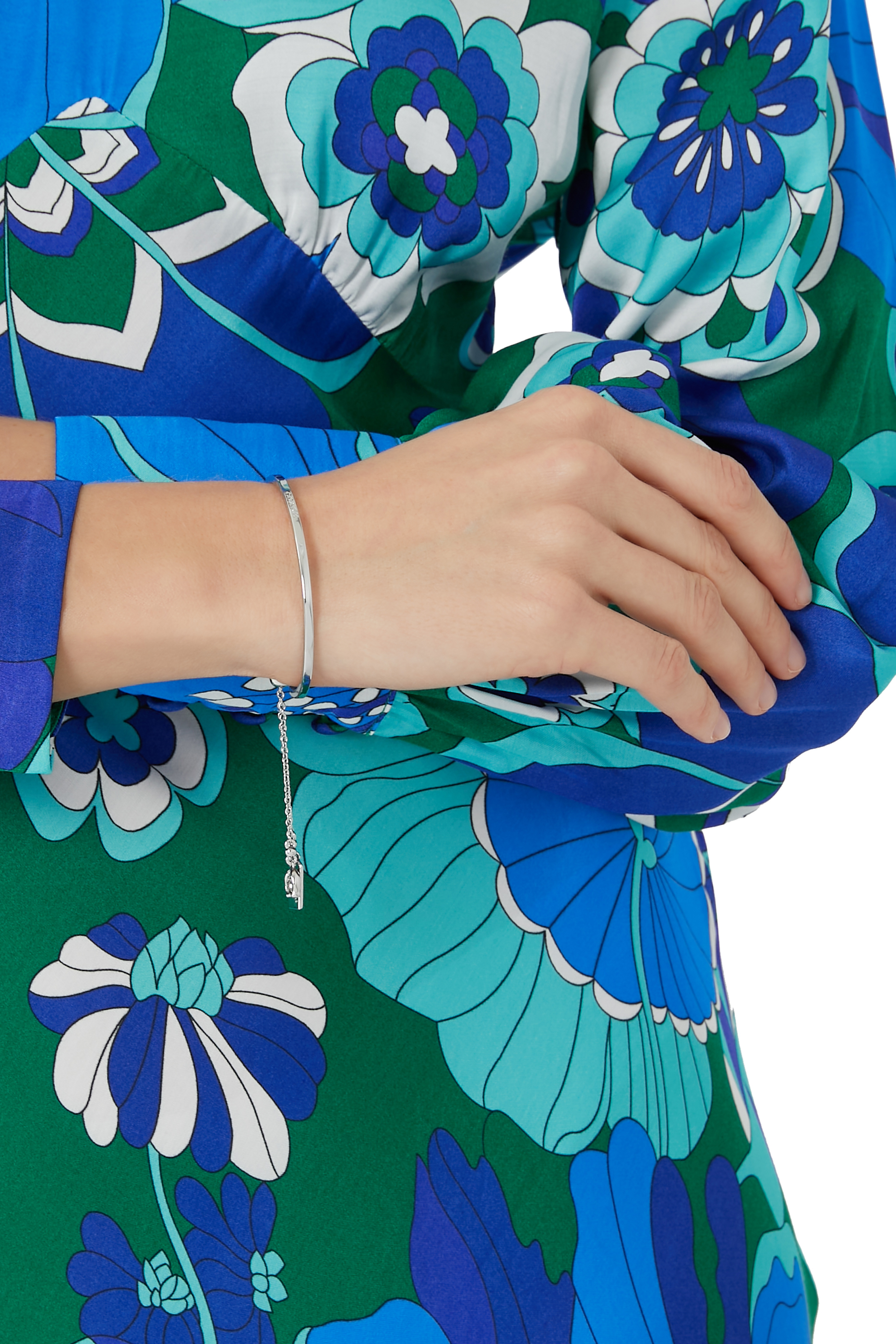 Silver Plated Slider Bangle