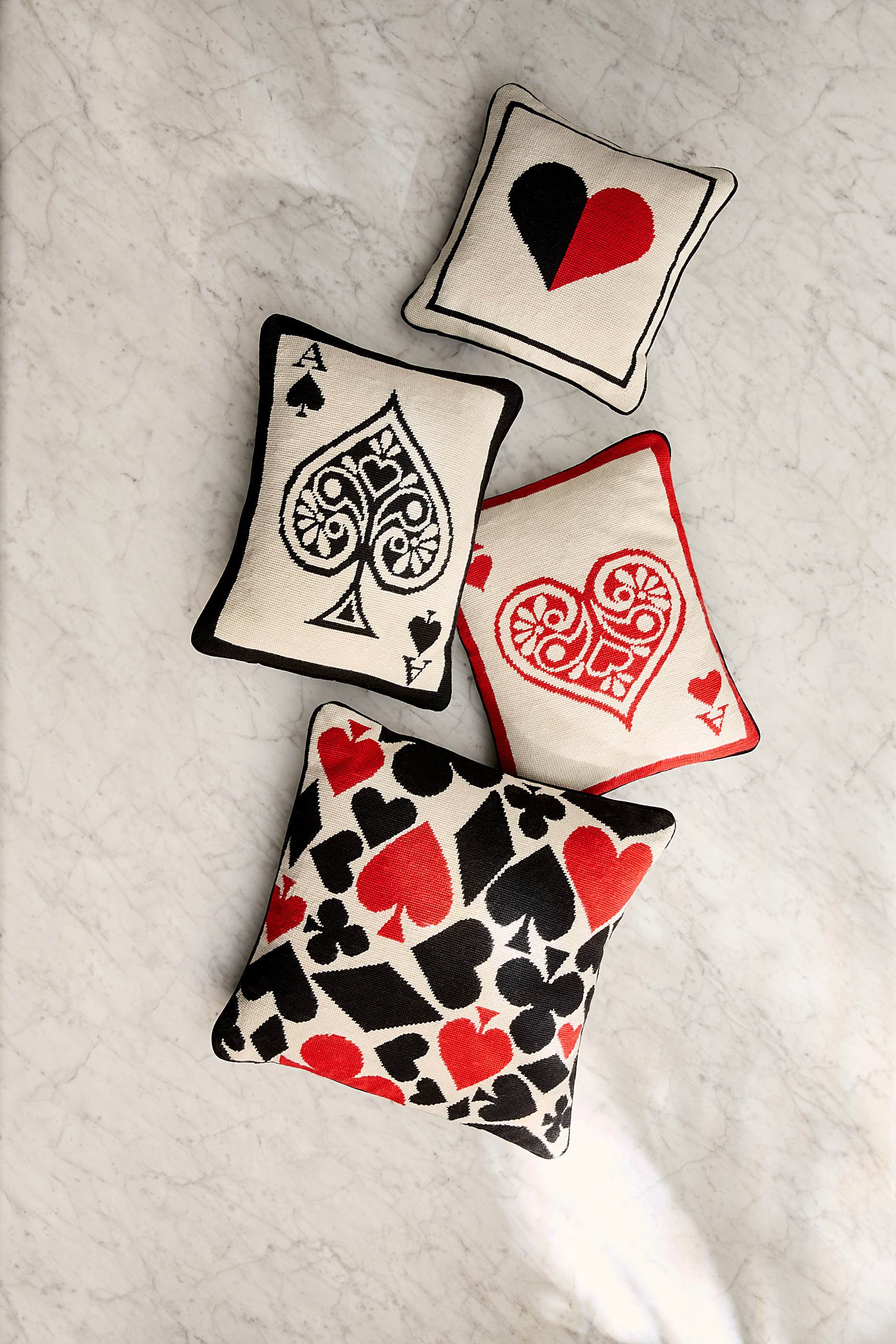 Full Deck Needlepoint Cushion