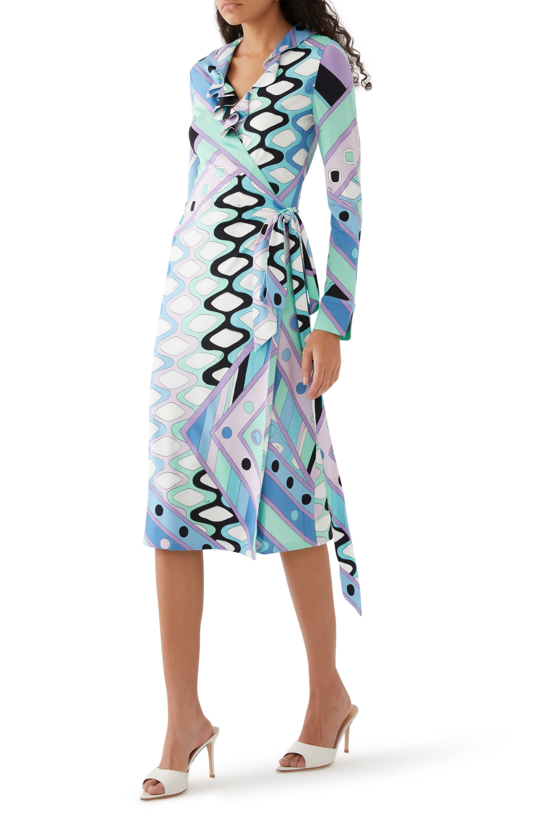 Vivara-Print Wrap Dress