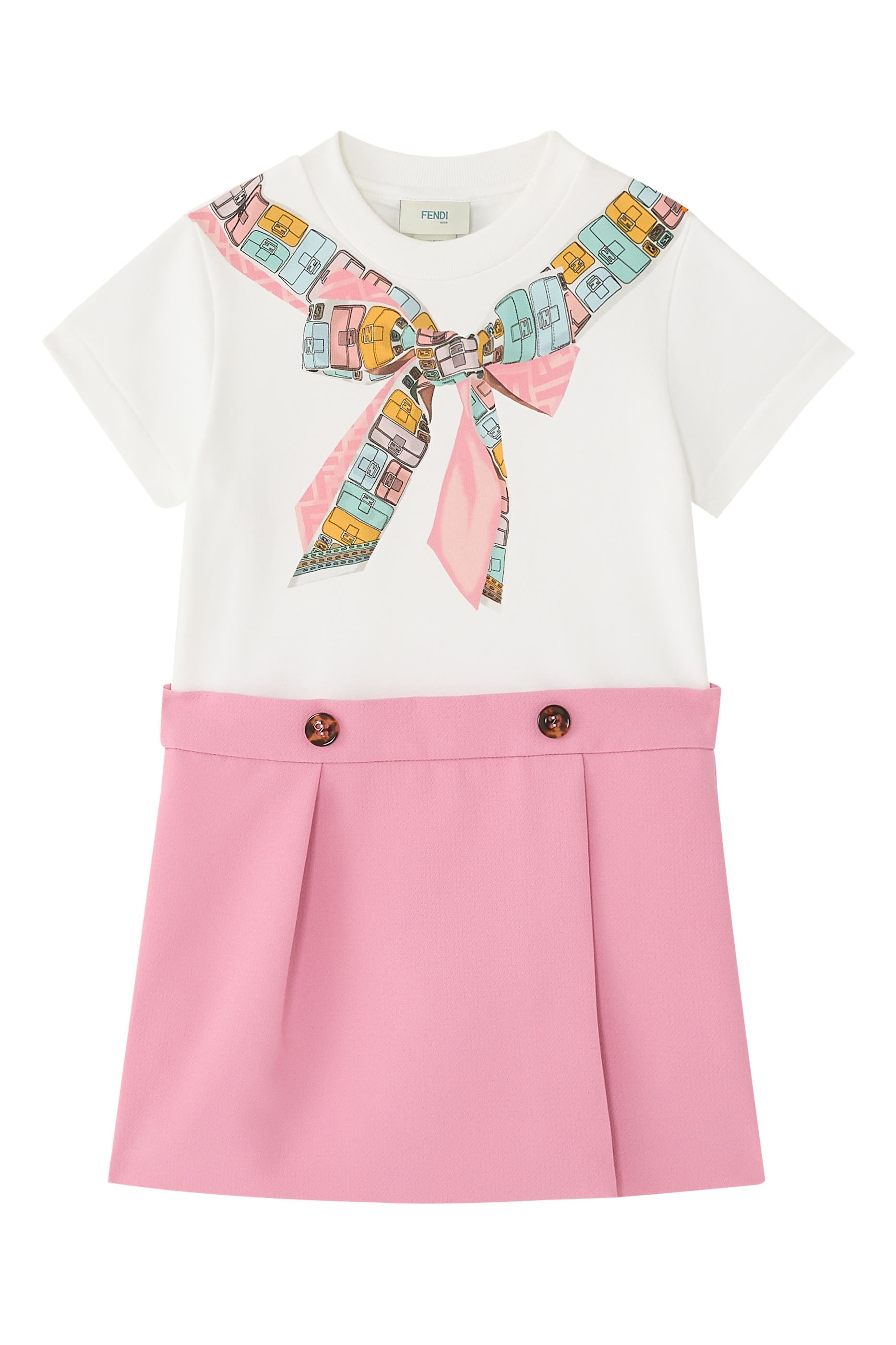 Kids Ribbon-Print Dress