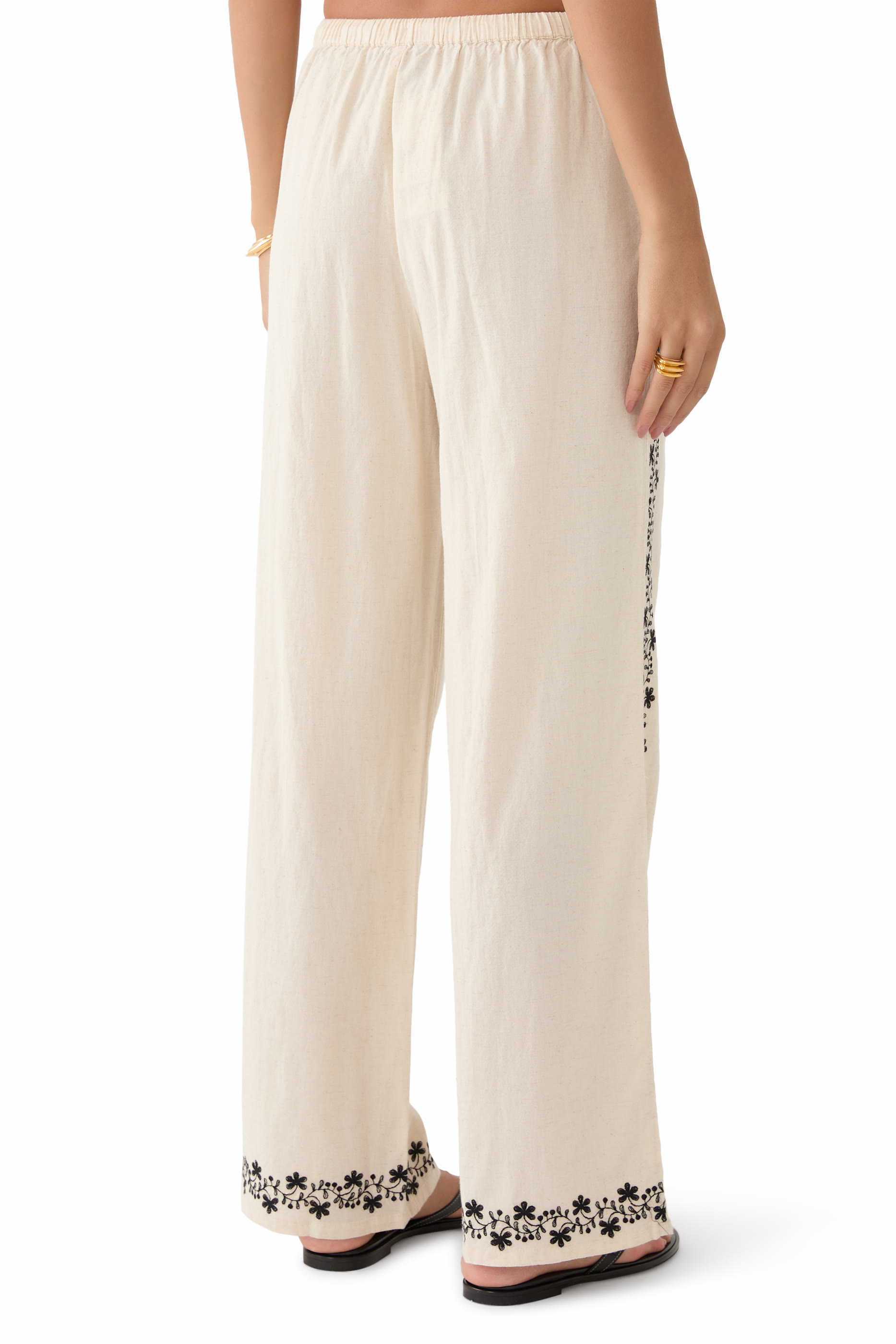 Floral Embroidered Shona Trousers