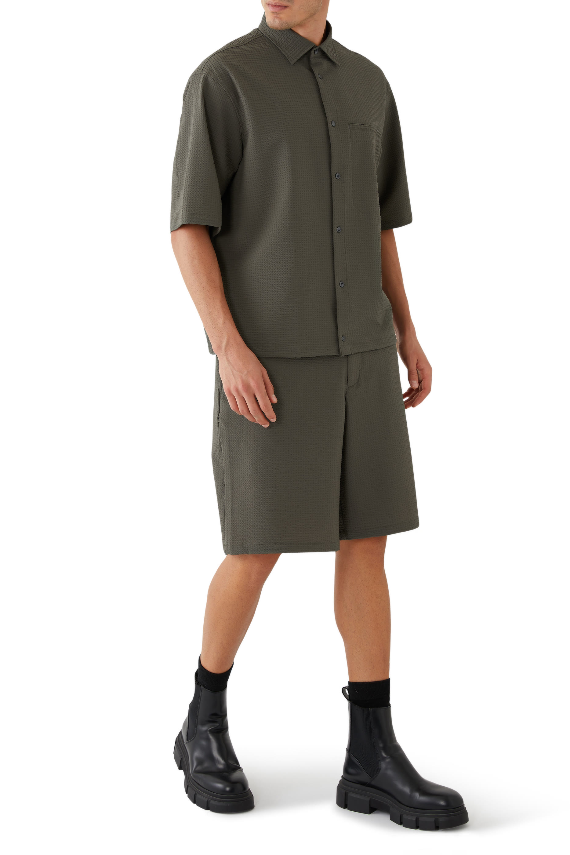 Drawstring Bermuda Shorts