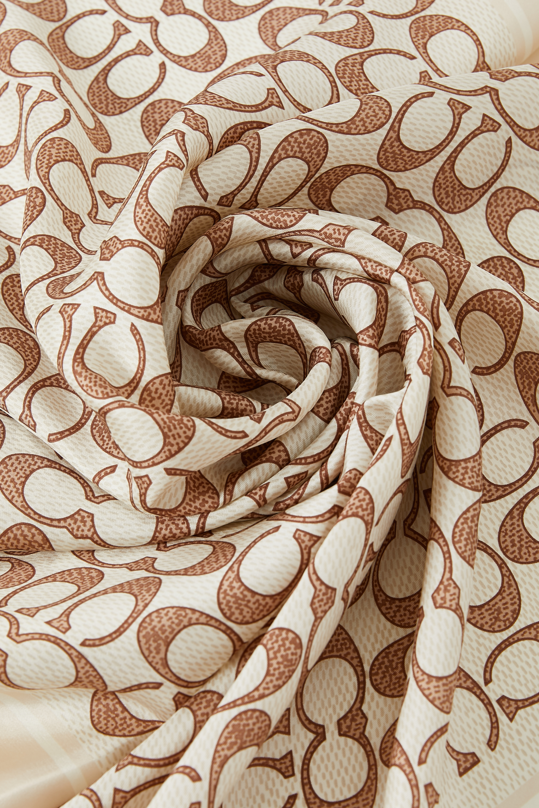 Vintage Signature Print Silk Square Scarf