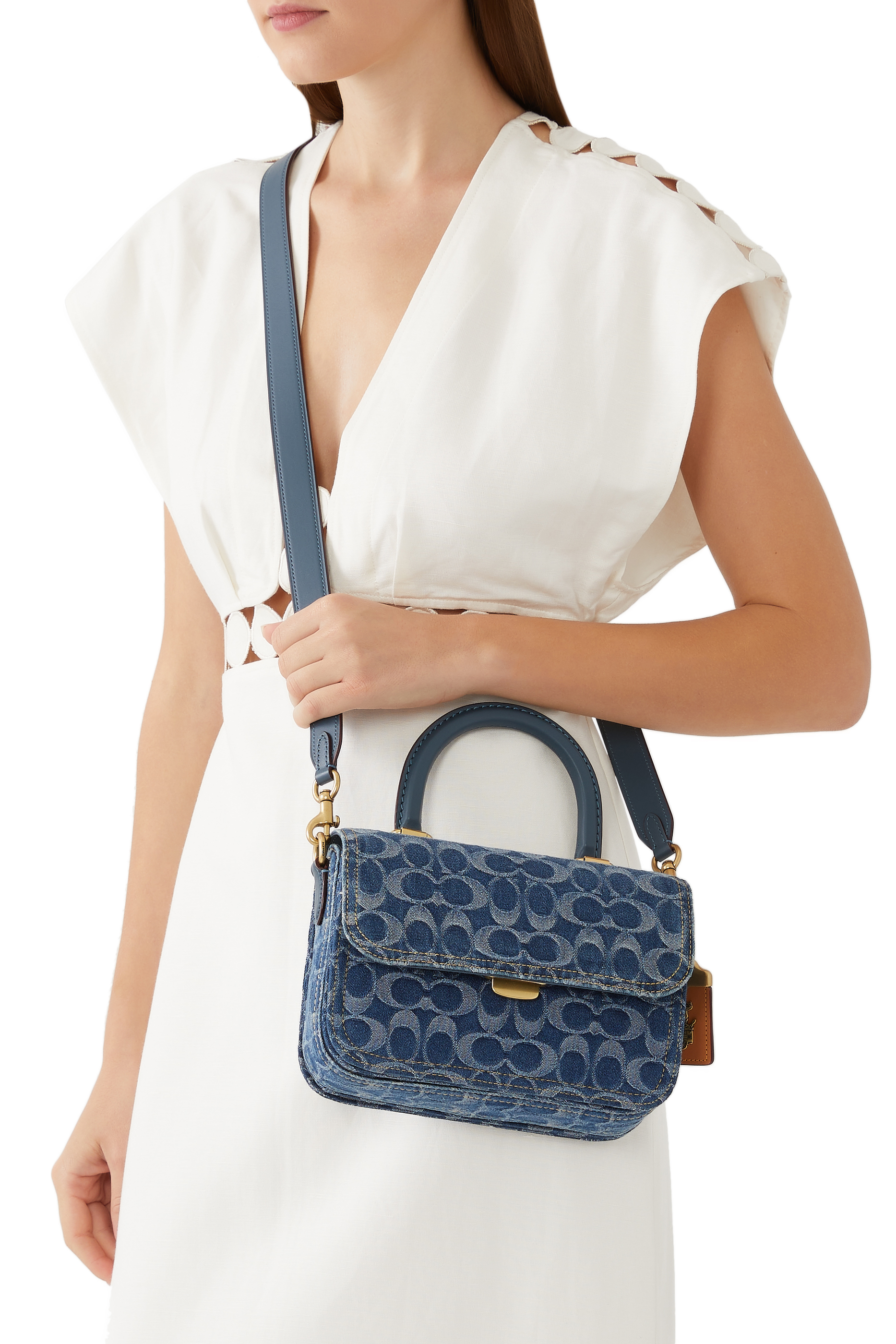 Rogue Top Handle In Signature Denim