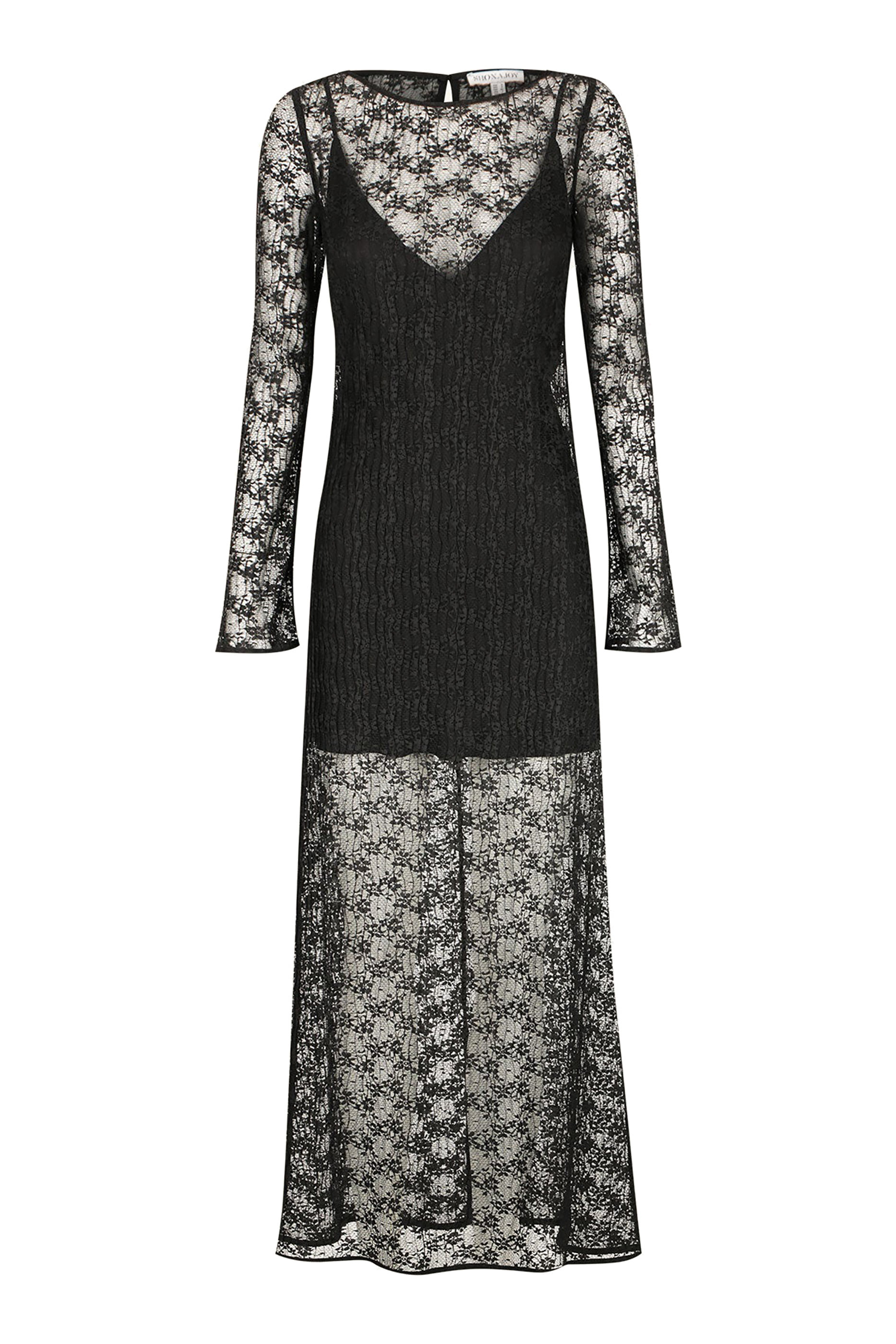 Sol Lace Long Sleeve Maxi Dress