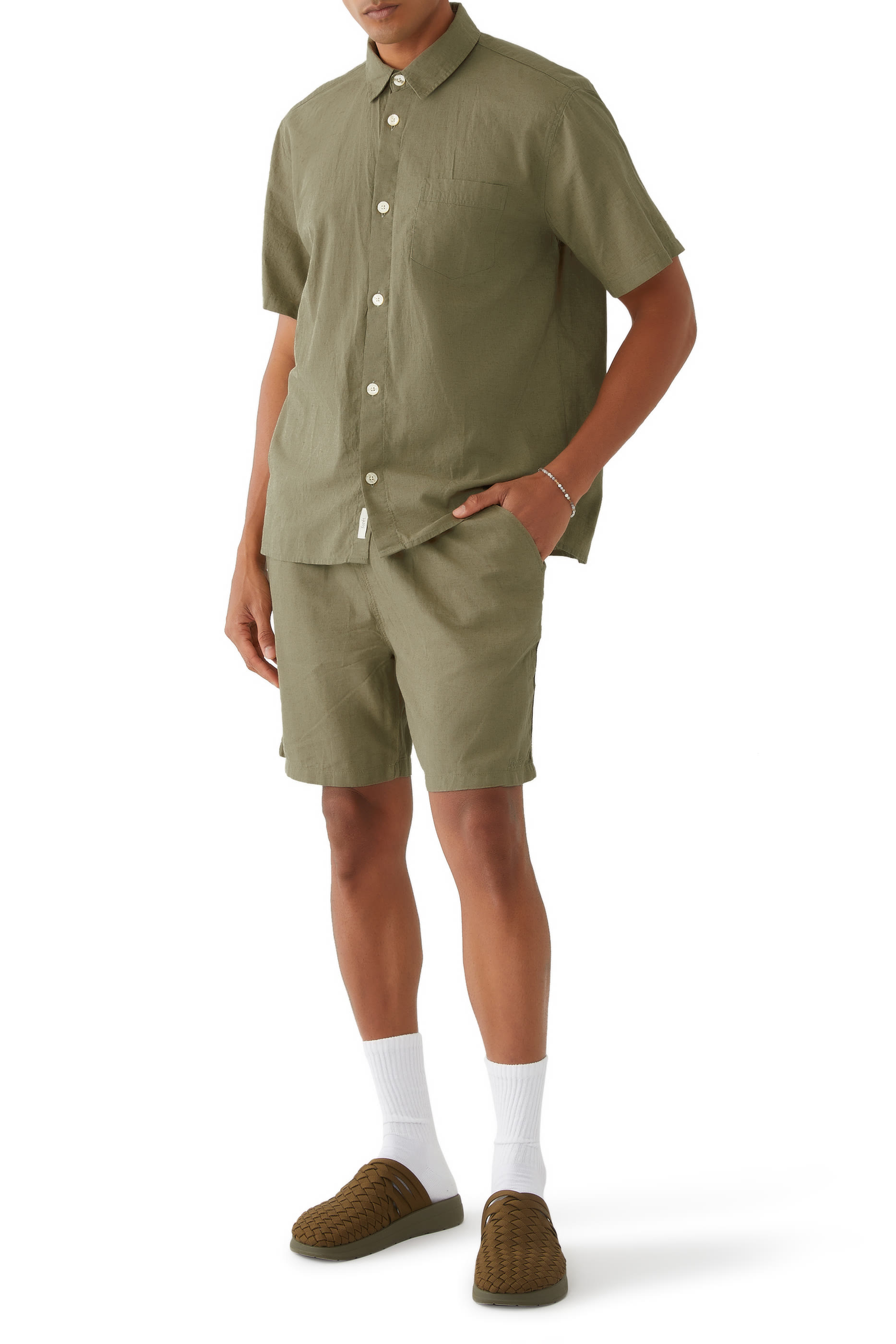 Serene Linen Short Sleeves Shirt