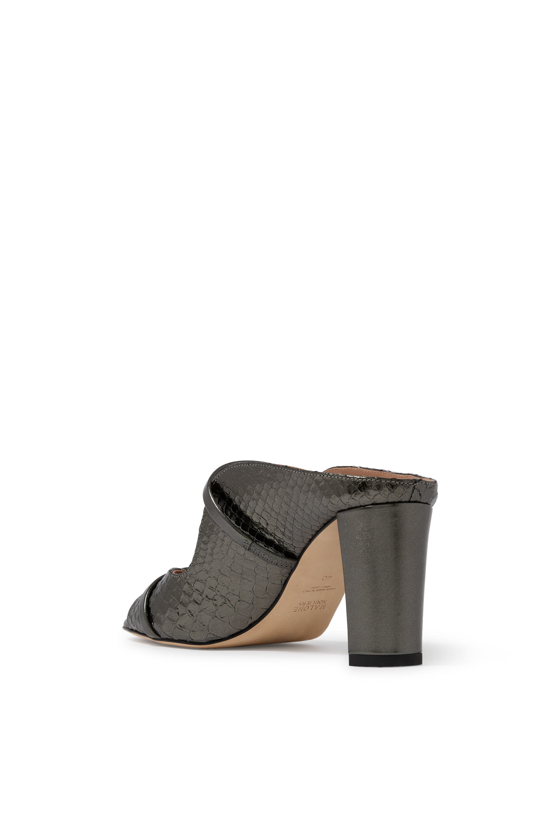 Norah 70 Metallic Double Strap Mules