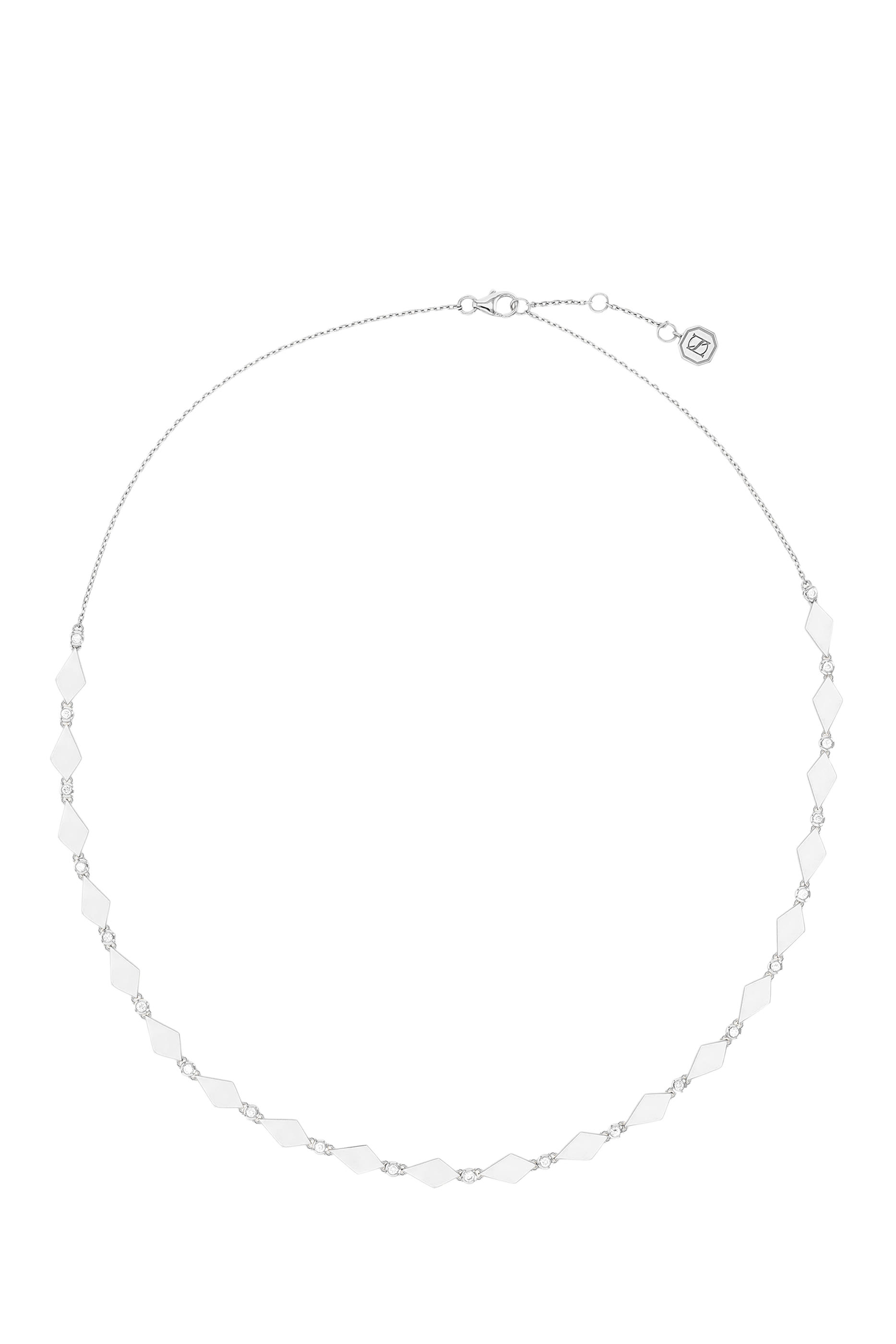 Mosaic Necklace, 18k White Gold & Diamonds
