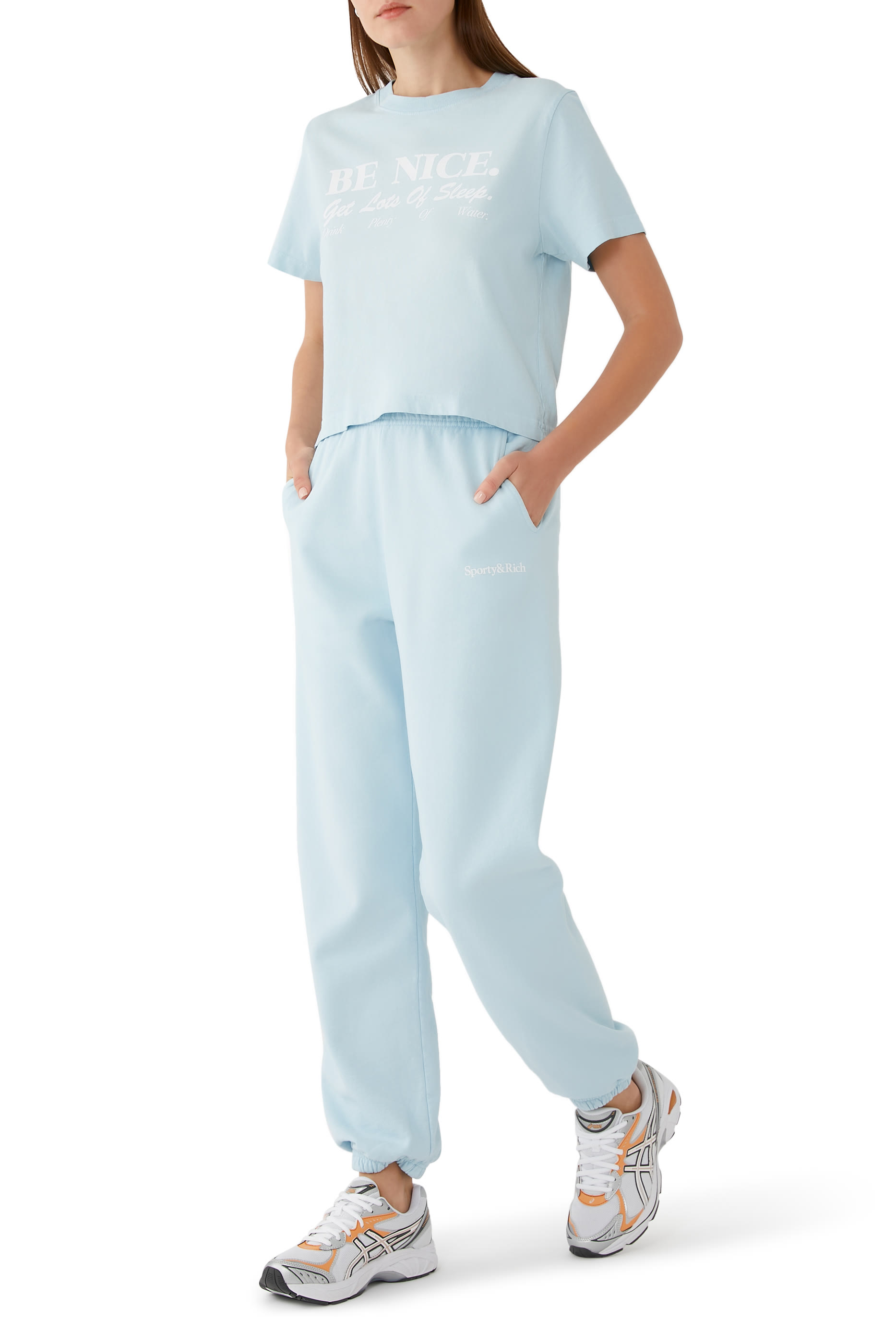 Be Nice Print Cotton Cropped Top