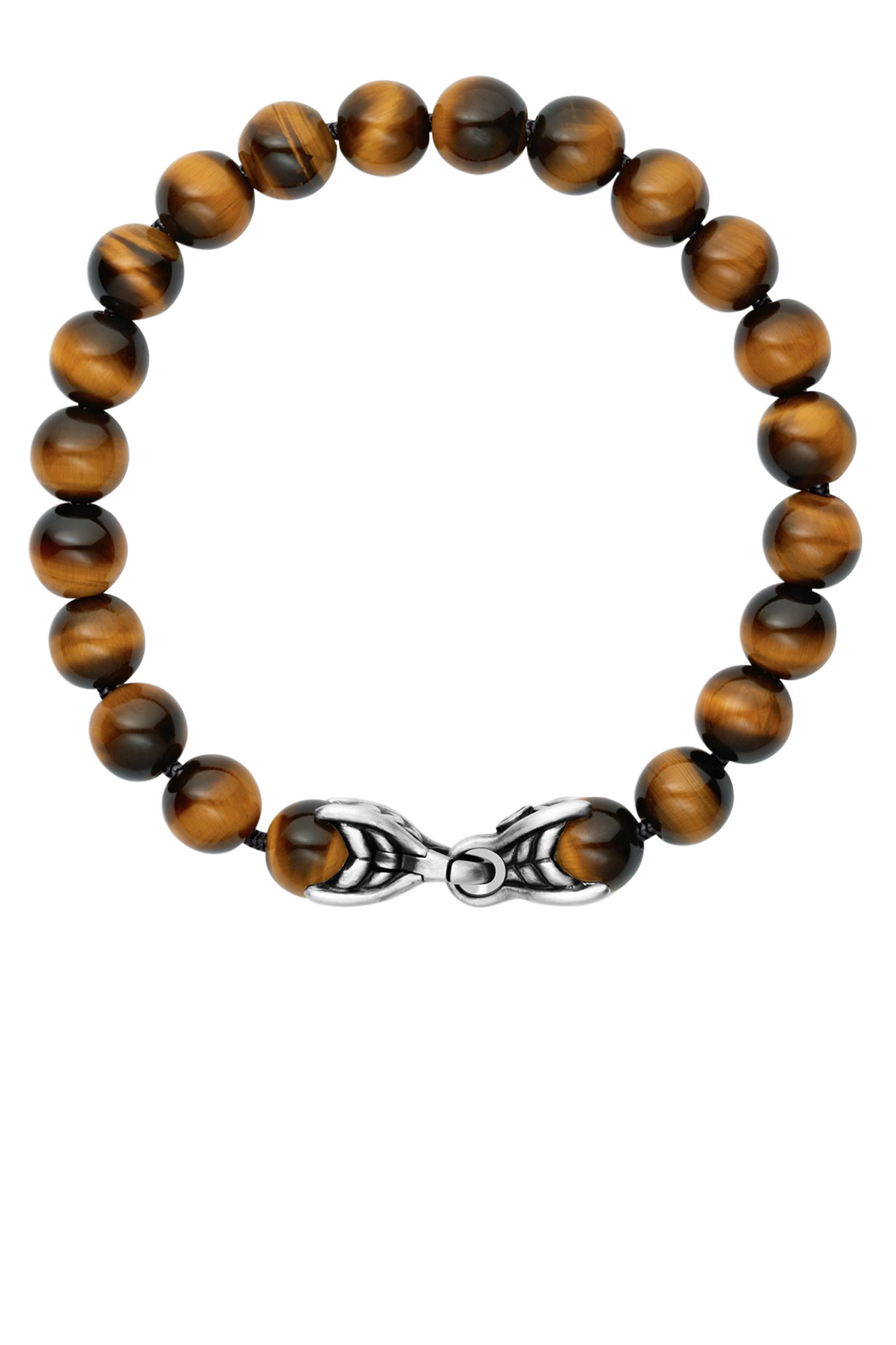 Spiritual Beads Bracelet, Sterling Silver with Tiger&rsquo;s Eye