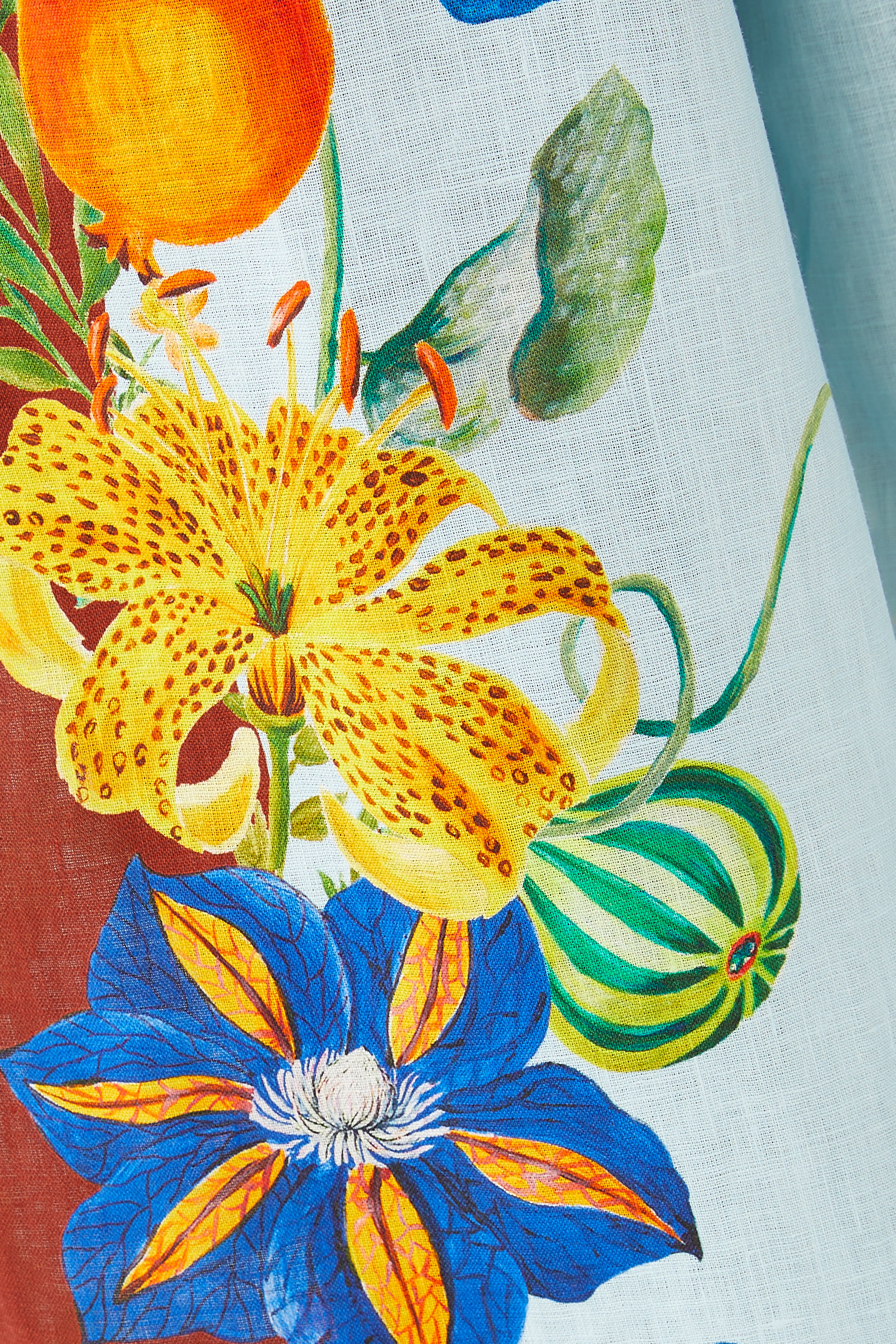 Dahlia Floral Linen Pants