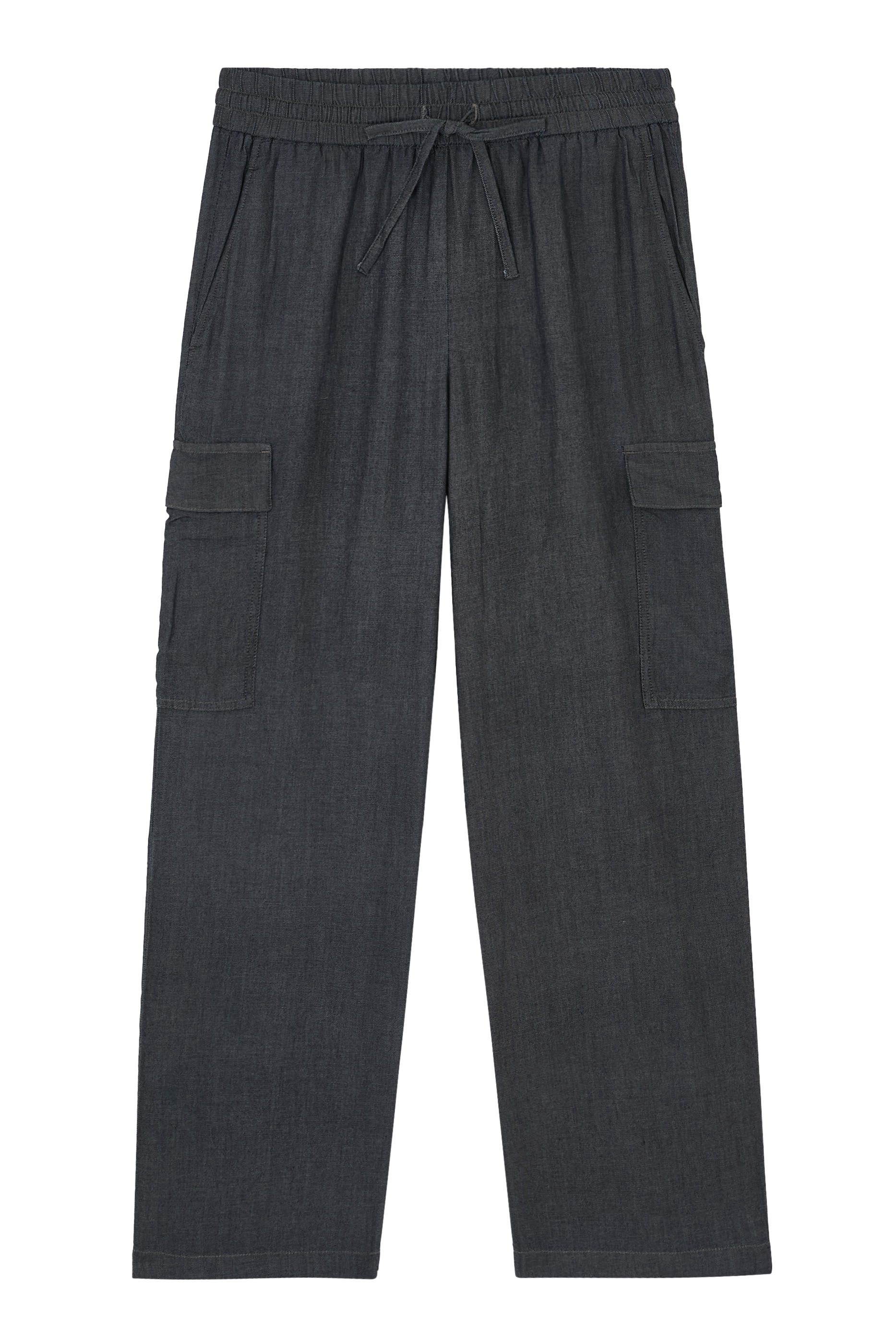 Airy Organic Cotton Twill Cargo Pants