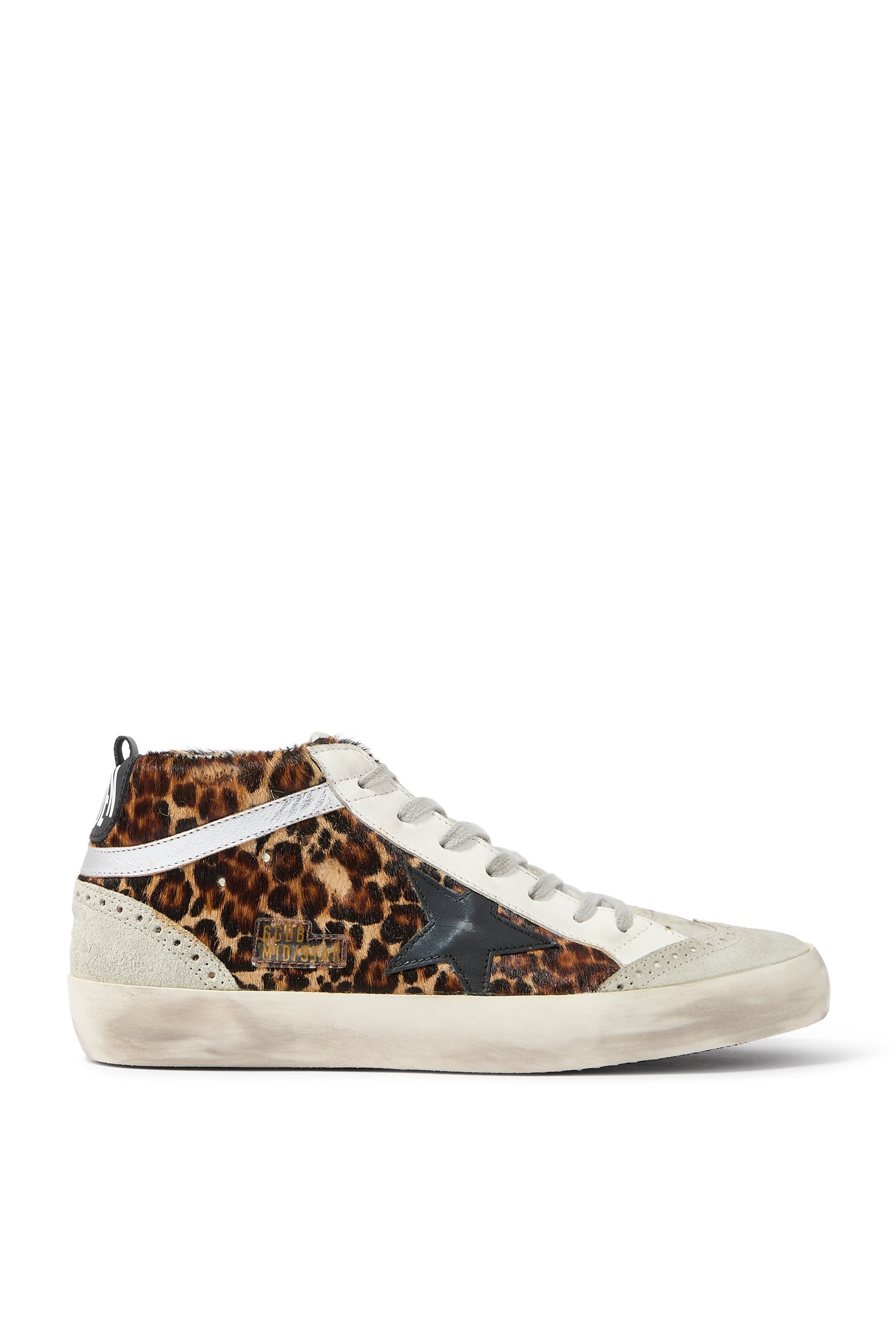 Mid Star Leopard Print Sneakers