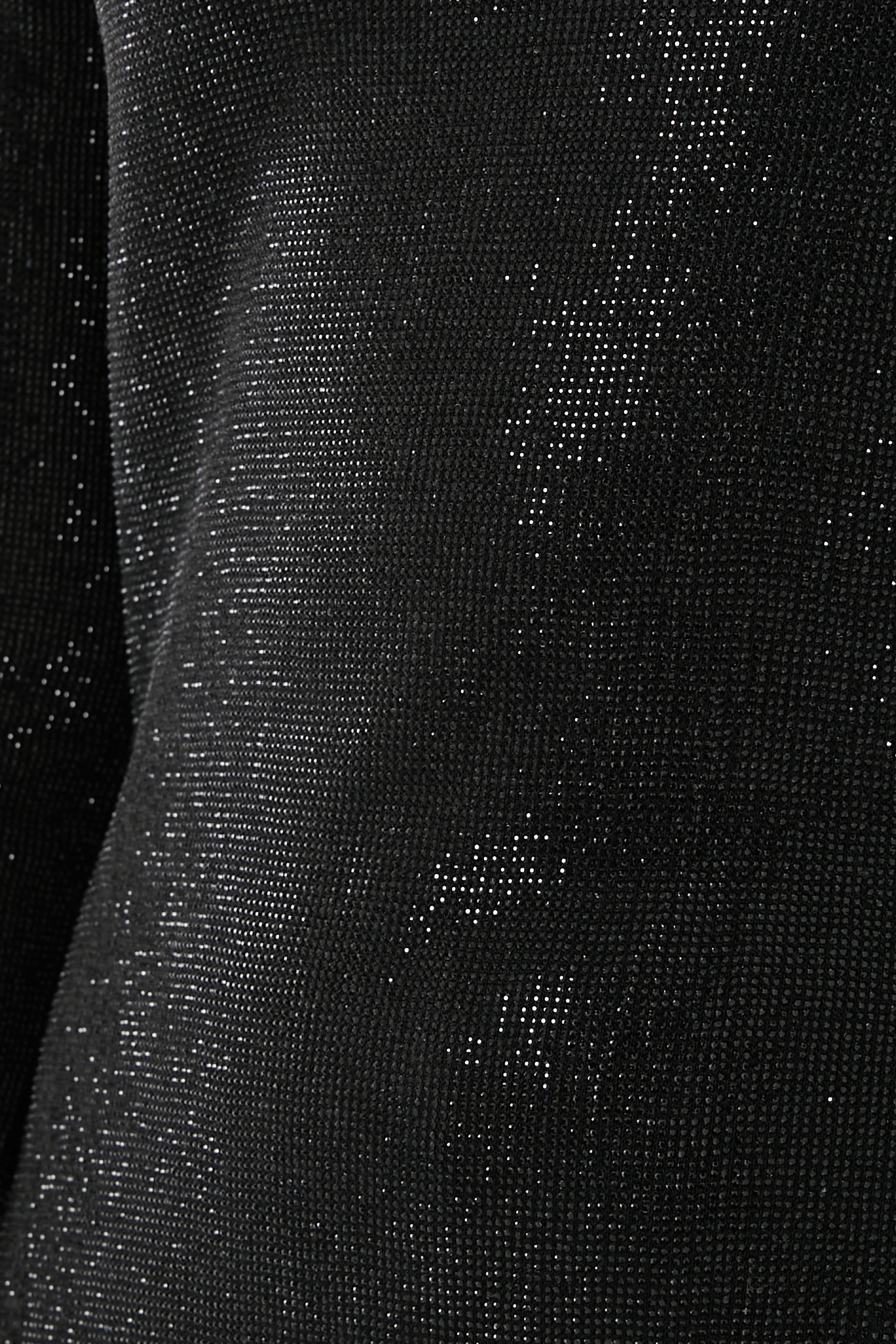 Clear Bead Long Sleeve Mini Dress