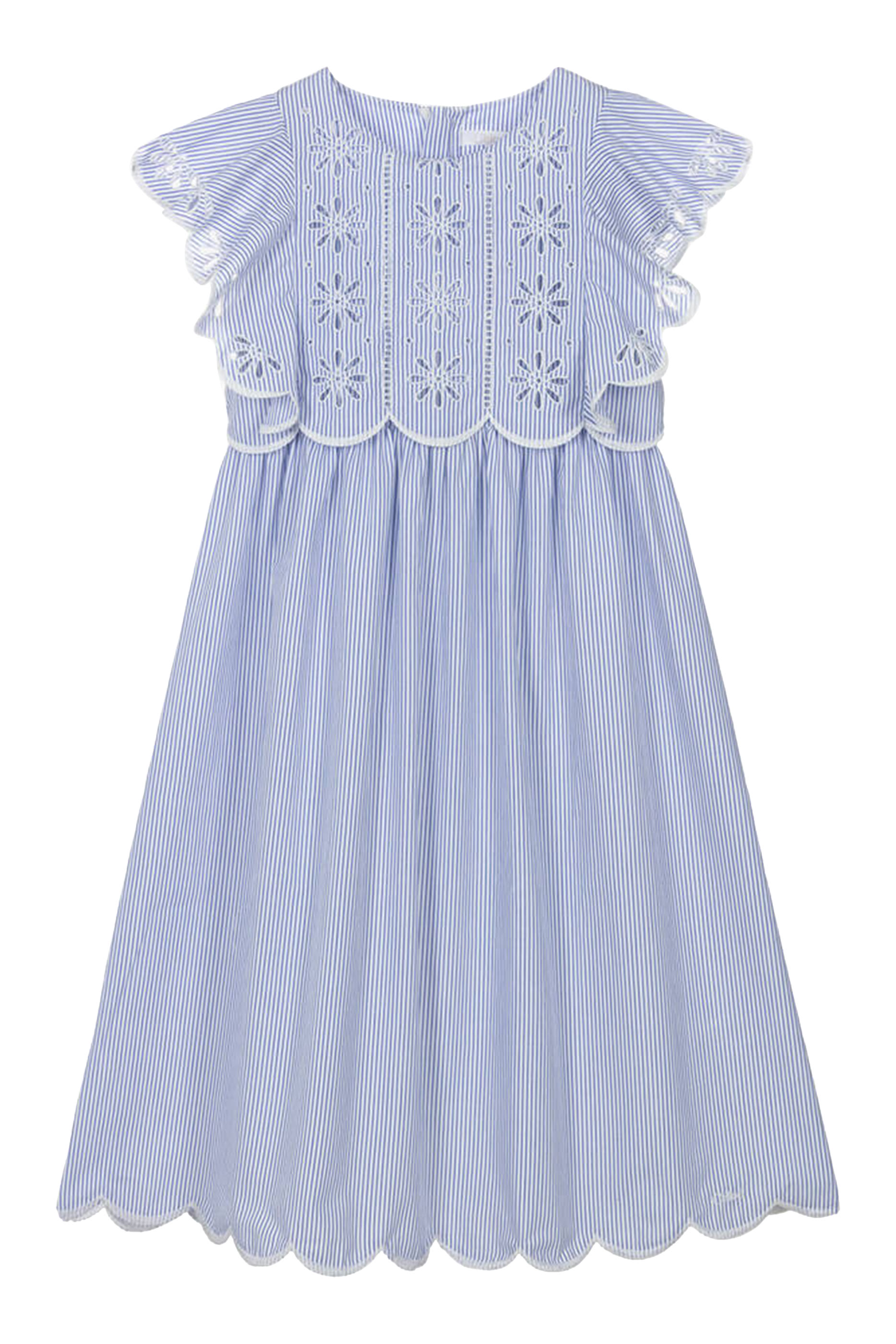 Kids Striped Flutter Dress