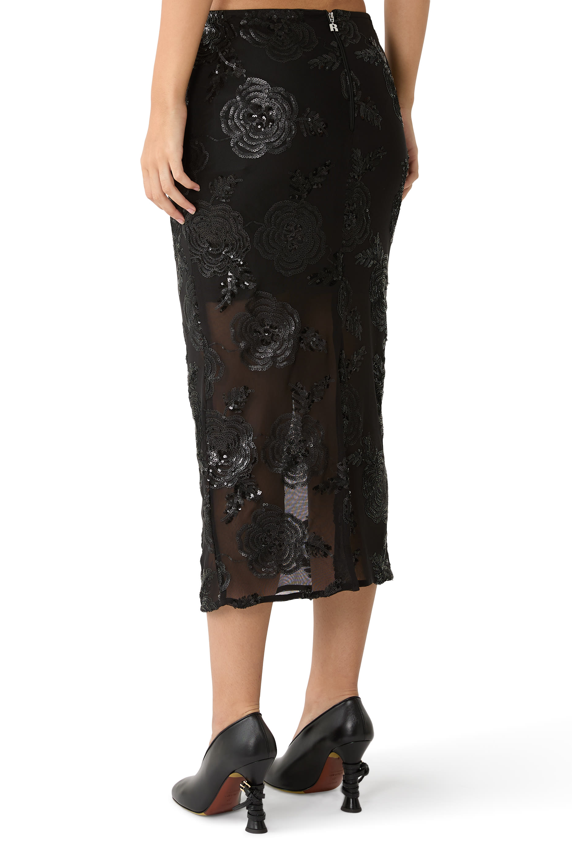 Sequins Midi Skirt