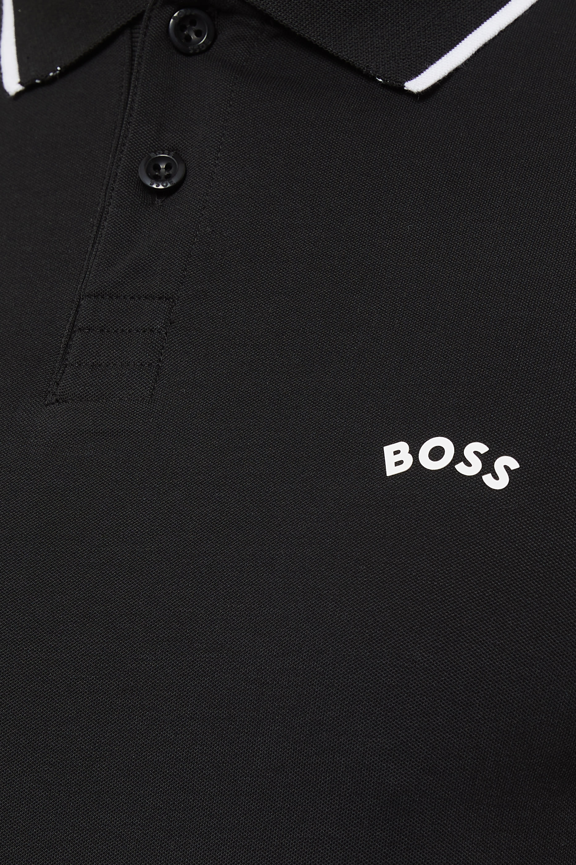 Slim-Fit Polo Shirt In Stretch Piqué With Curved Logo