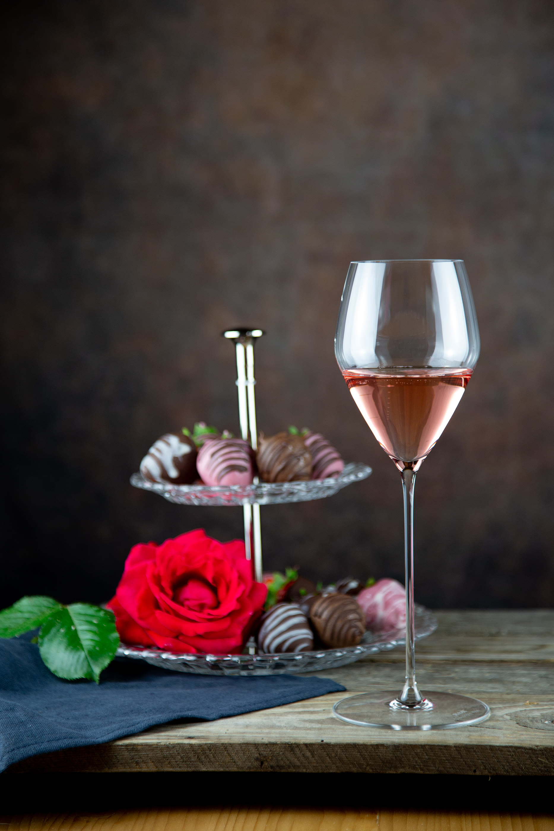 Veloce Rosé Stem Glass, Set of 2